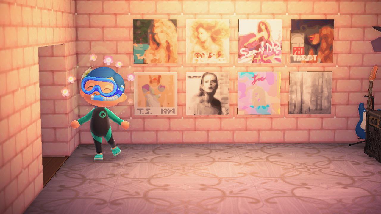 added folklore to my album wall in acnh ))) r/TaylorSwift