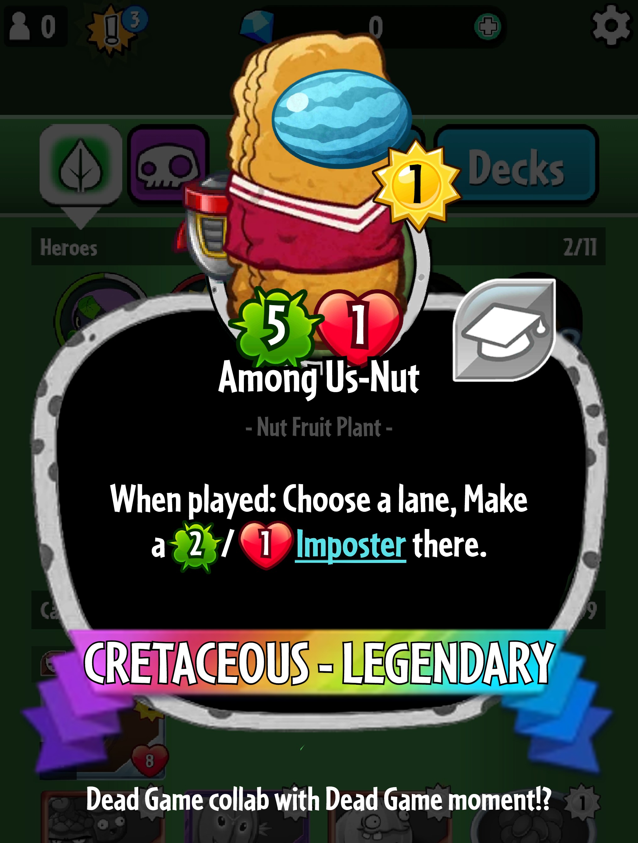 STOP POSTING ABOUT AMONG US, I'M TIRED OF SEEING IT. (Dead Meme Card