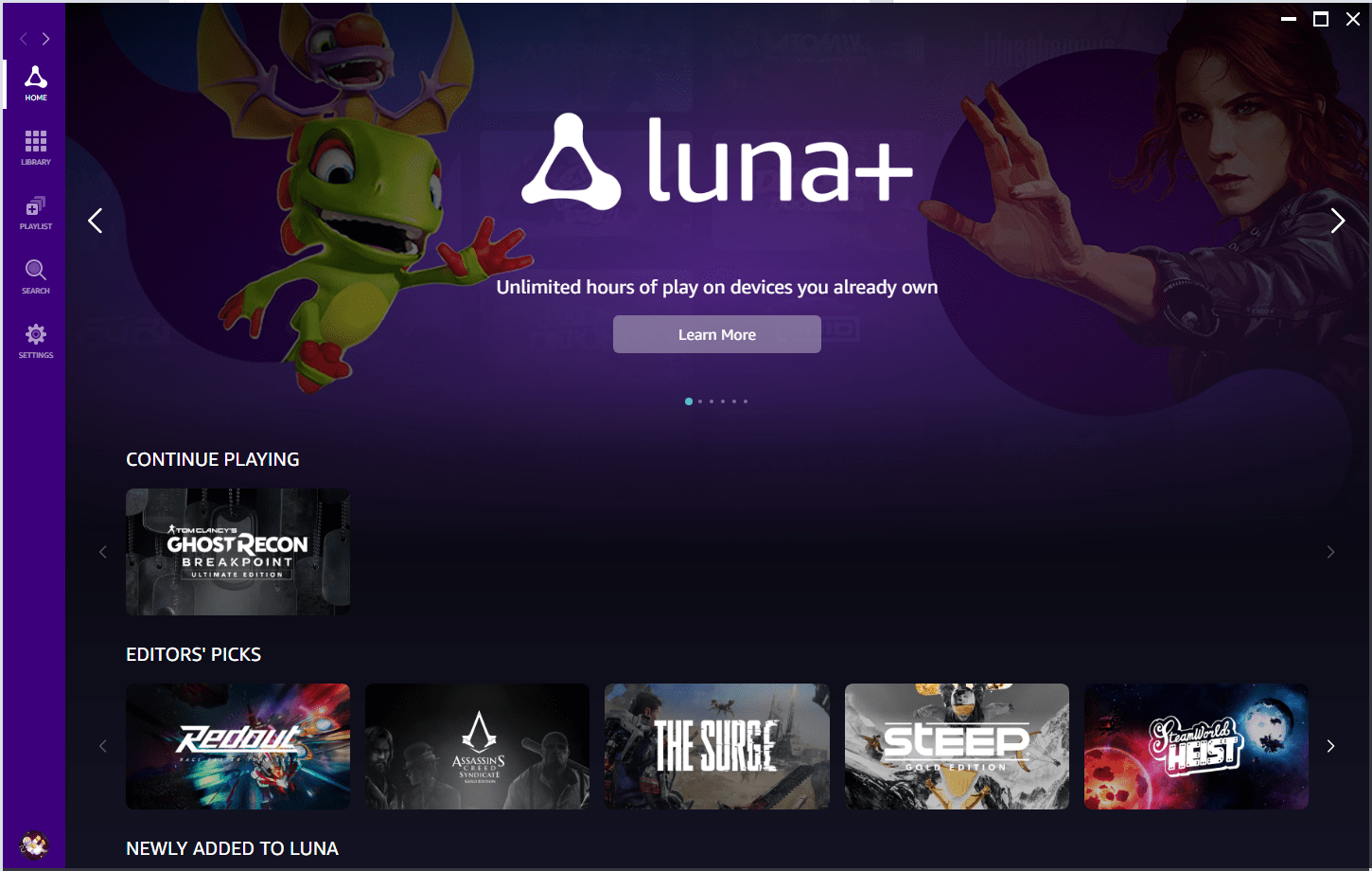 Amazon Luna compared to Stadia Stadia