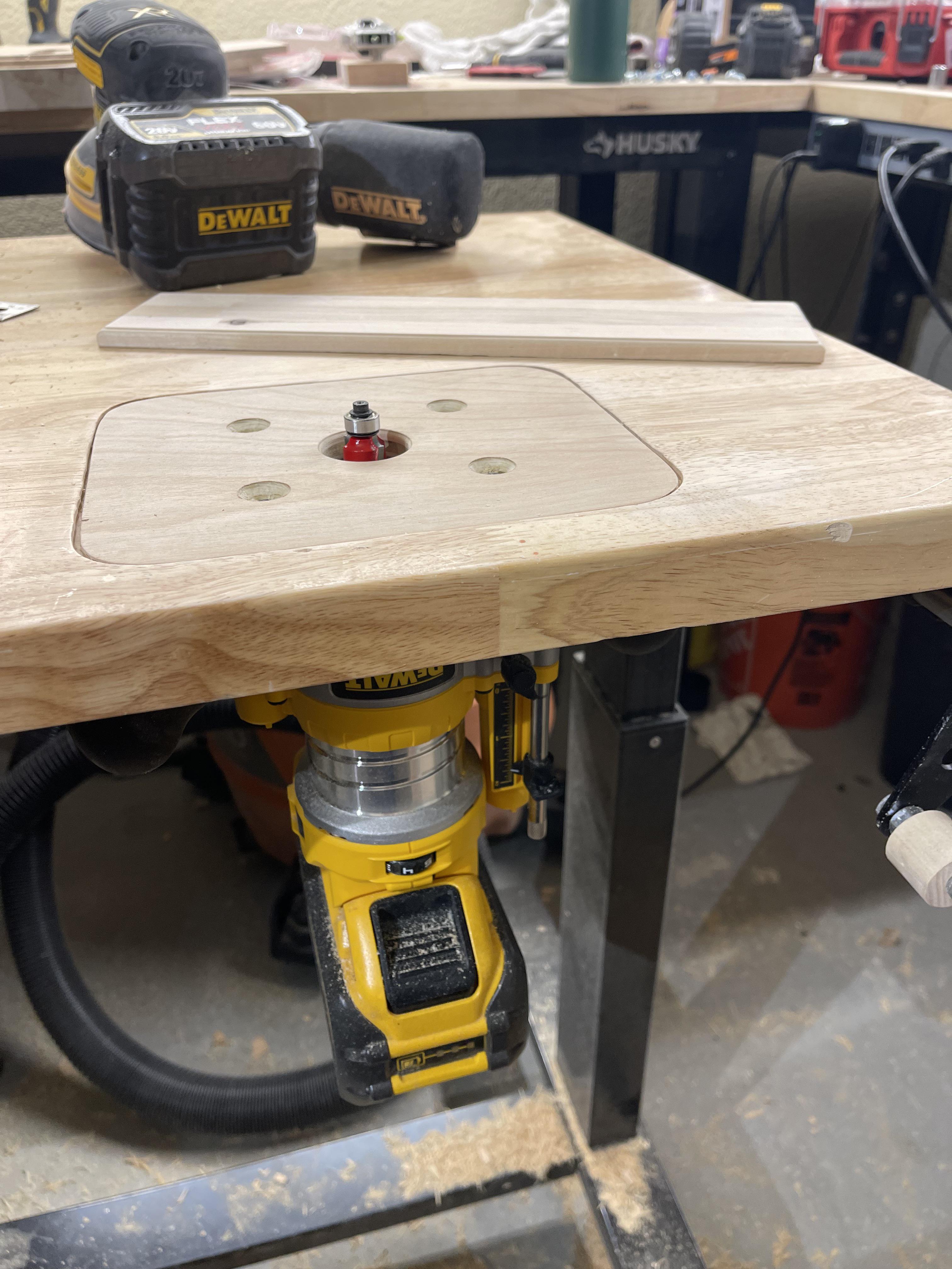 Anyone else ever improvise a router table in the midst of a project