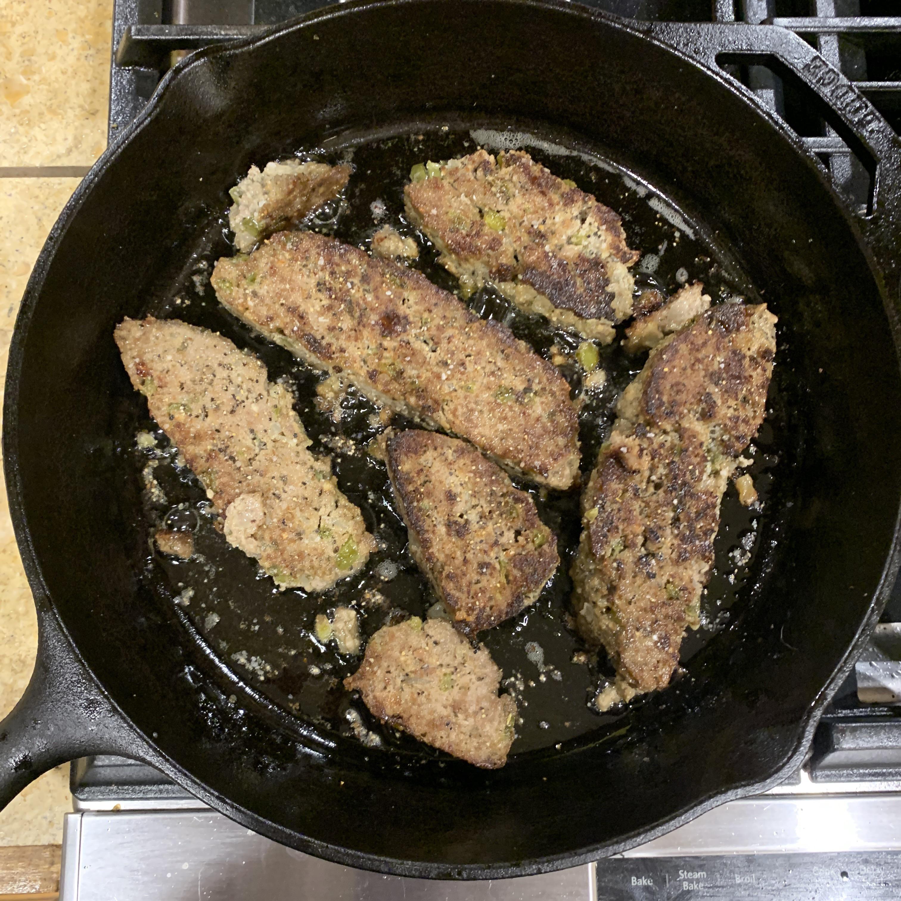 Anyone else get their leftover meatloaf up in the cast iron? I almost think it's better this way
