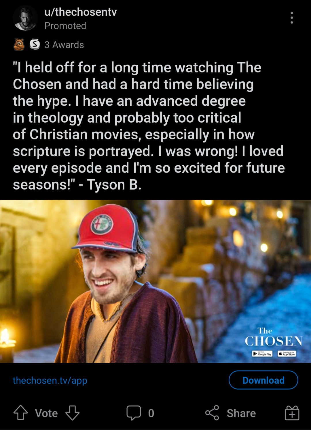 Fixing the ads for a Christian TV show Reddit decided to show me... r