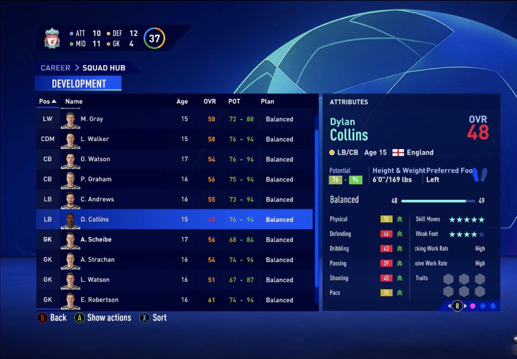 In FIFA 21, you will be able to see your YA prospects’ skill moves, weak foot, workrates and