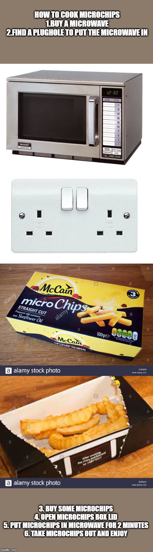 How to cook some Delicious McCains Microchips r/PewdiepieSubmissions