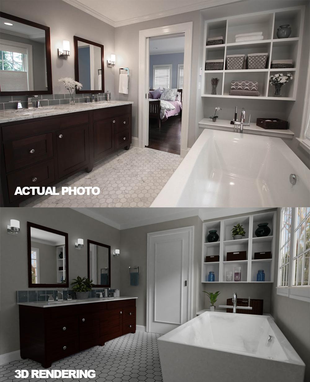 Bathroom Render Vs. Actual Photo r/blender