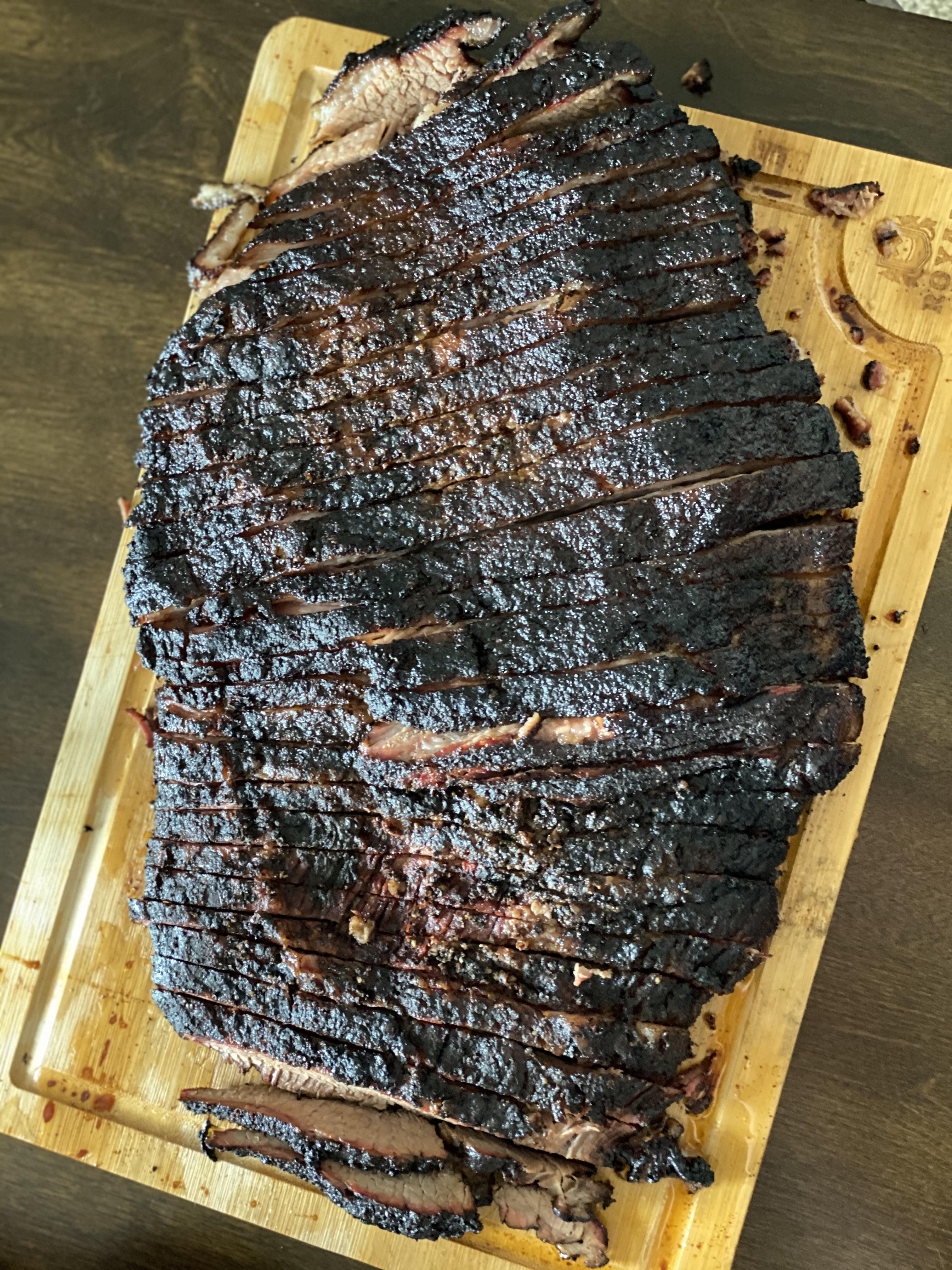 15.5lb Prime Brisket Smoked for 12 Hours Using Pecan and Apple Wood