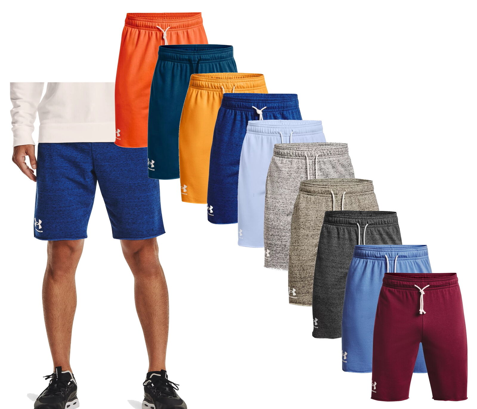 Under Armour Men's UA Rival Terry Shorts Gym Shorts 1361631 New gym