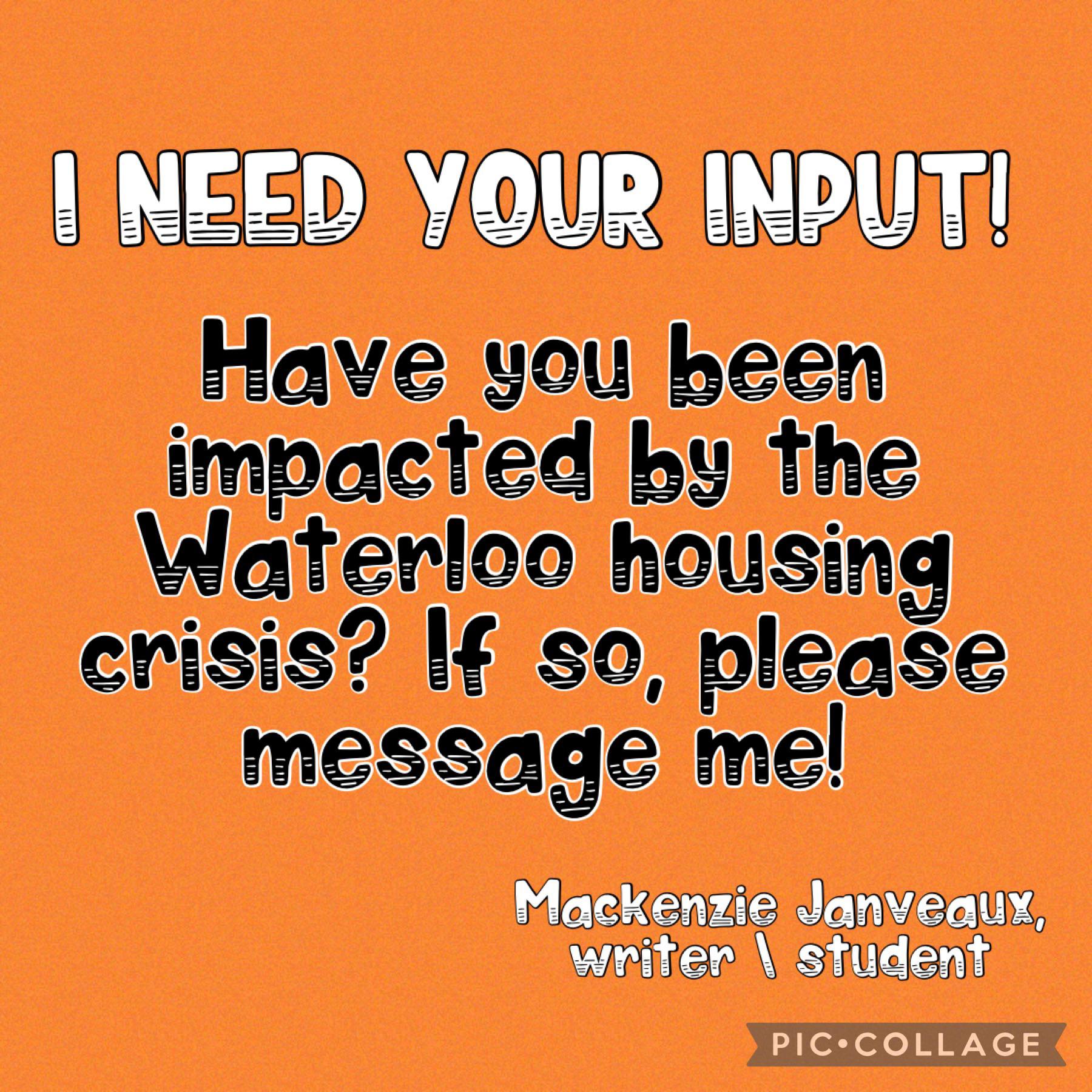 Hey Students! I’m a fellow student here at UW working on an article for