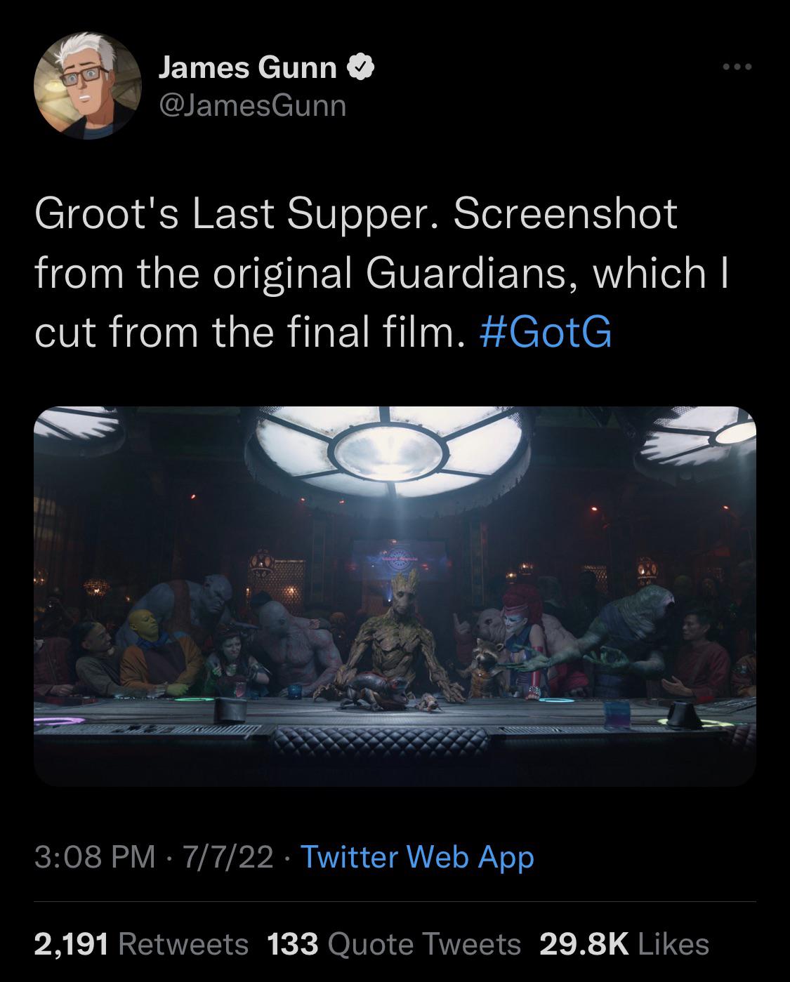 Zack Snyder’s James Gunn’s Guardians of the Galaxy moviescirclejerk