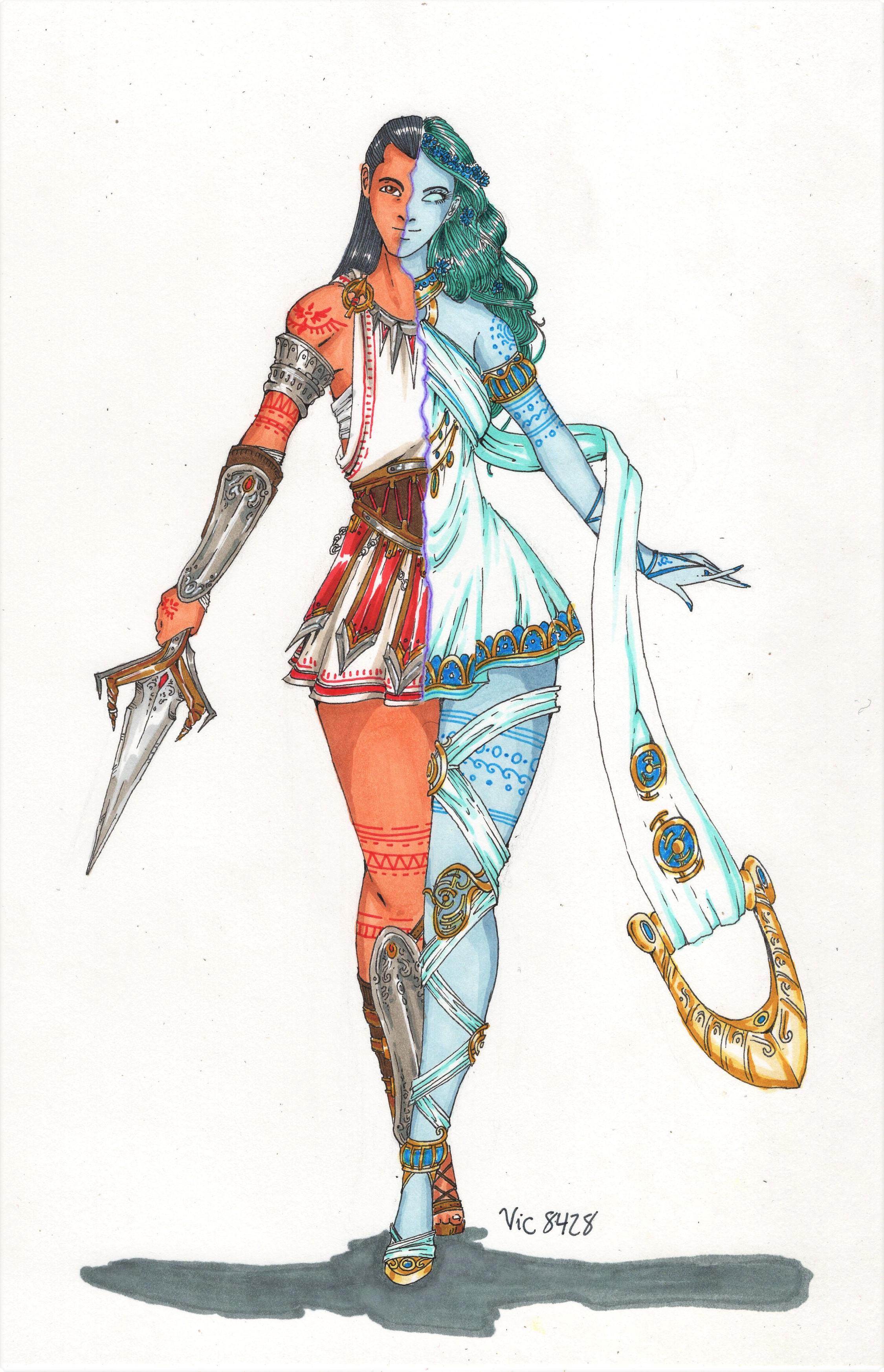 HERMAPHRODITUS, THE TWIN SOULS god concept (Skills in the thread ) r