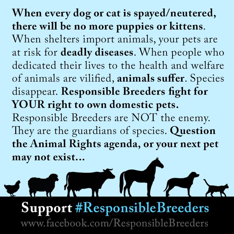 Support Responsible Breeders! r/PetRescueExposed