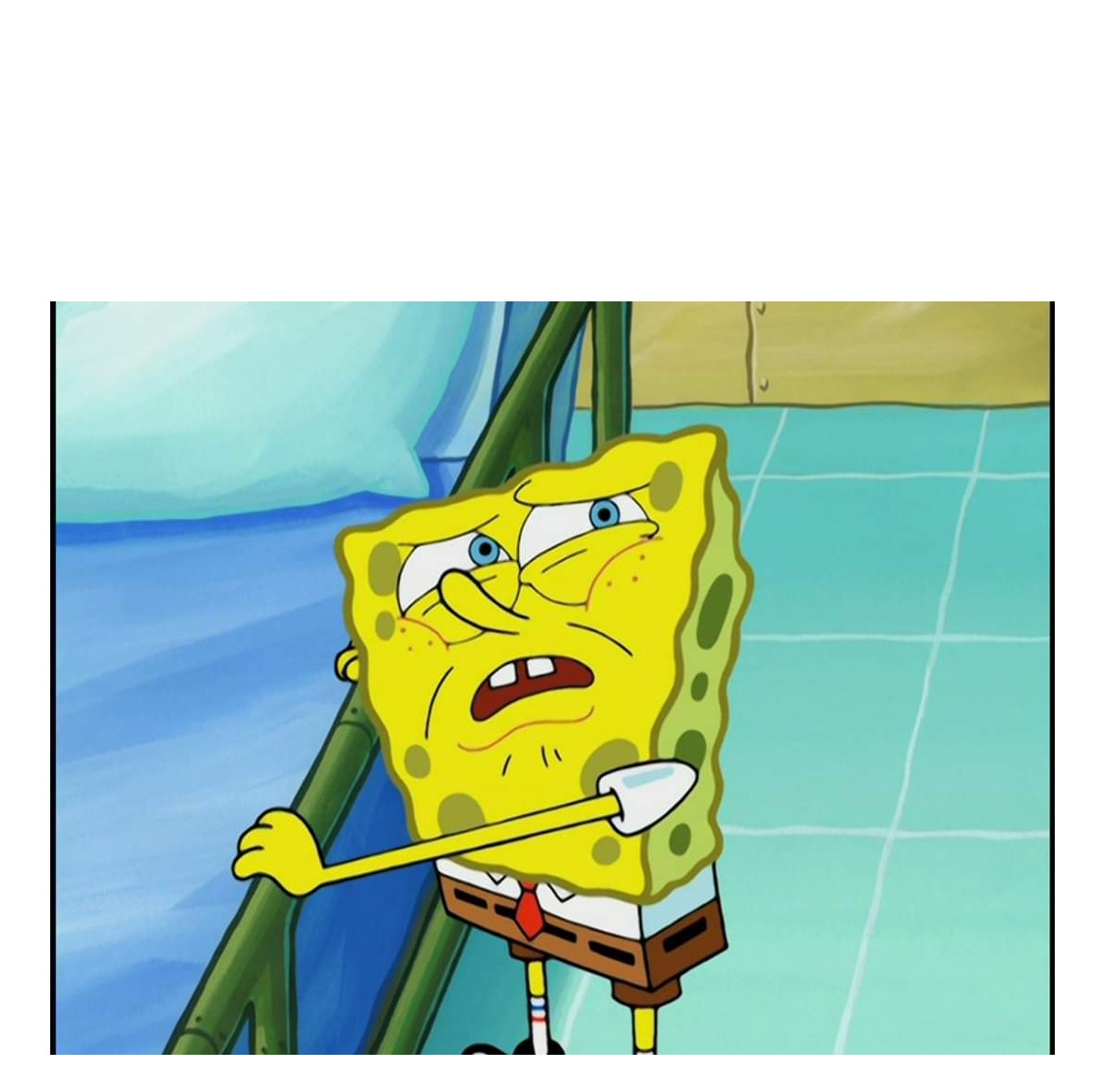 Spongebob looking up confused r/MemeTemplatesOfficial