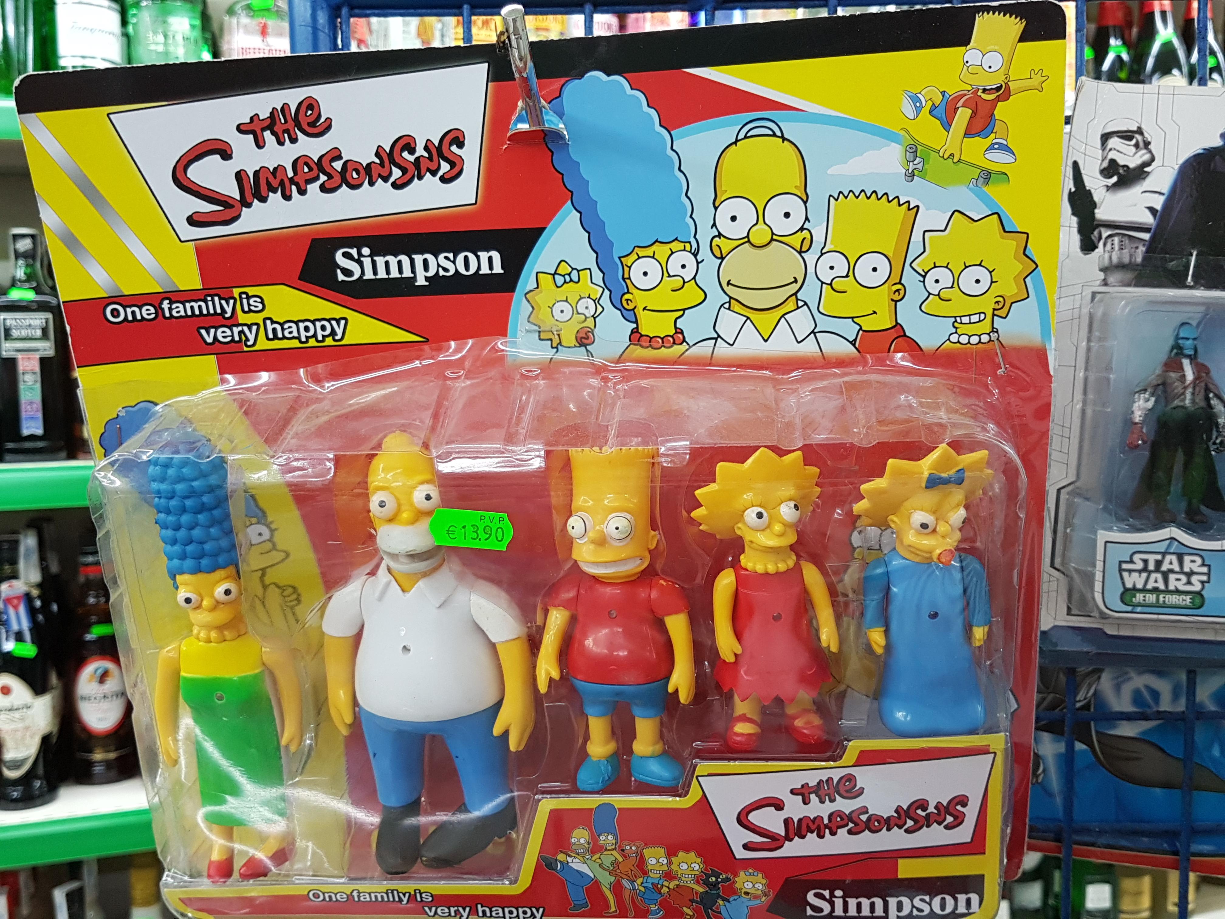 A rather oddly spelt "Simpsonsns" family in which Bart resembles a
