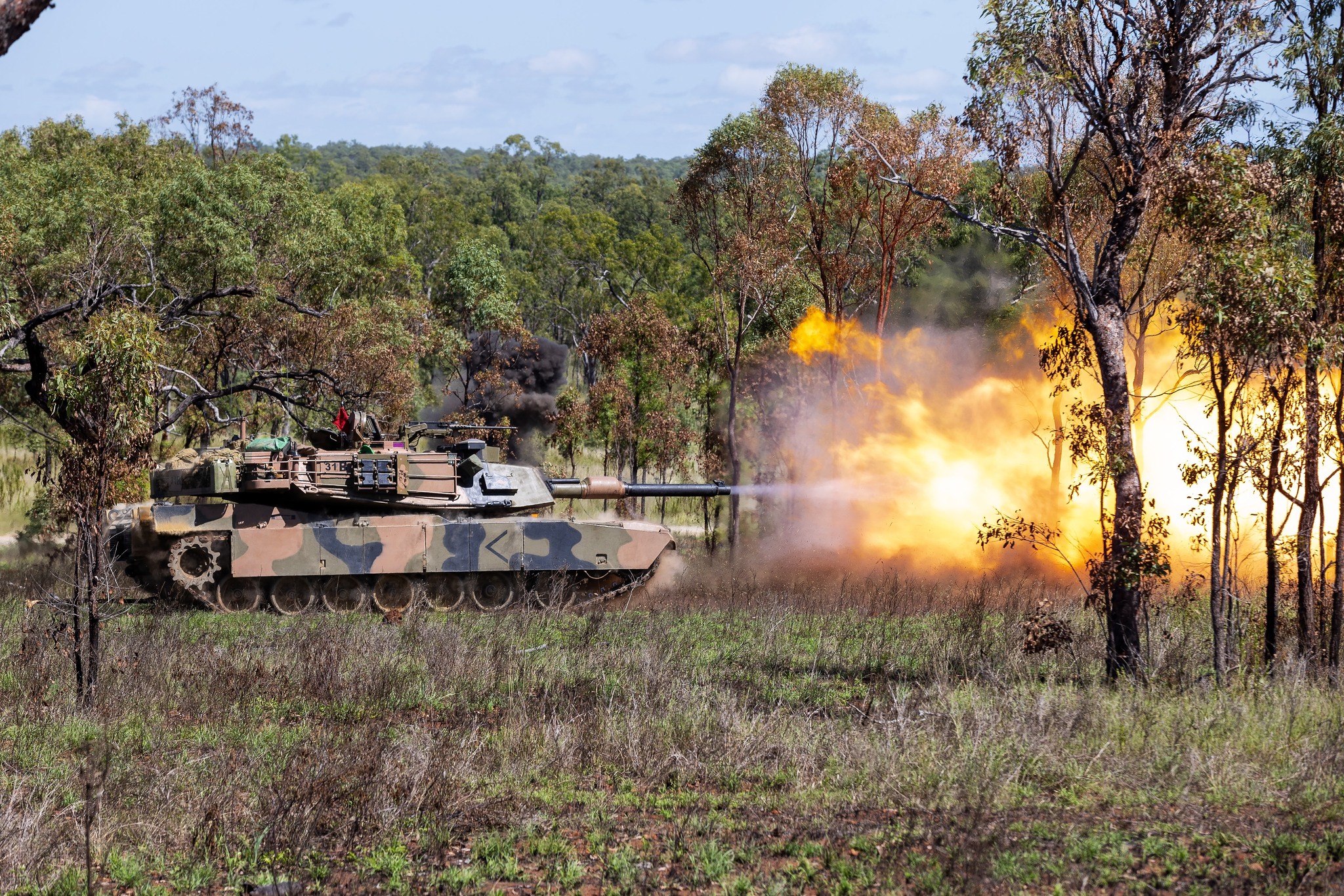 Queensland. May 2022. An M1A1 Abrams AIM tank of the 2nd Cavalry