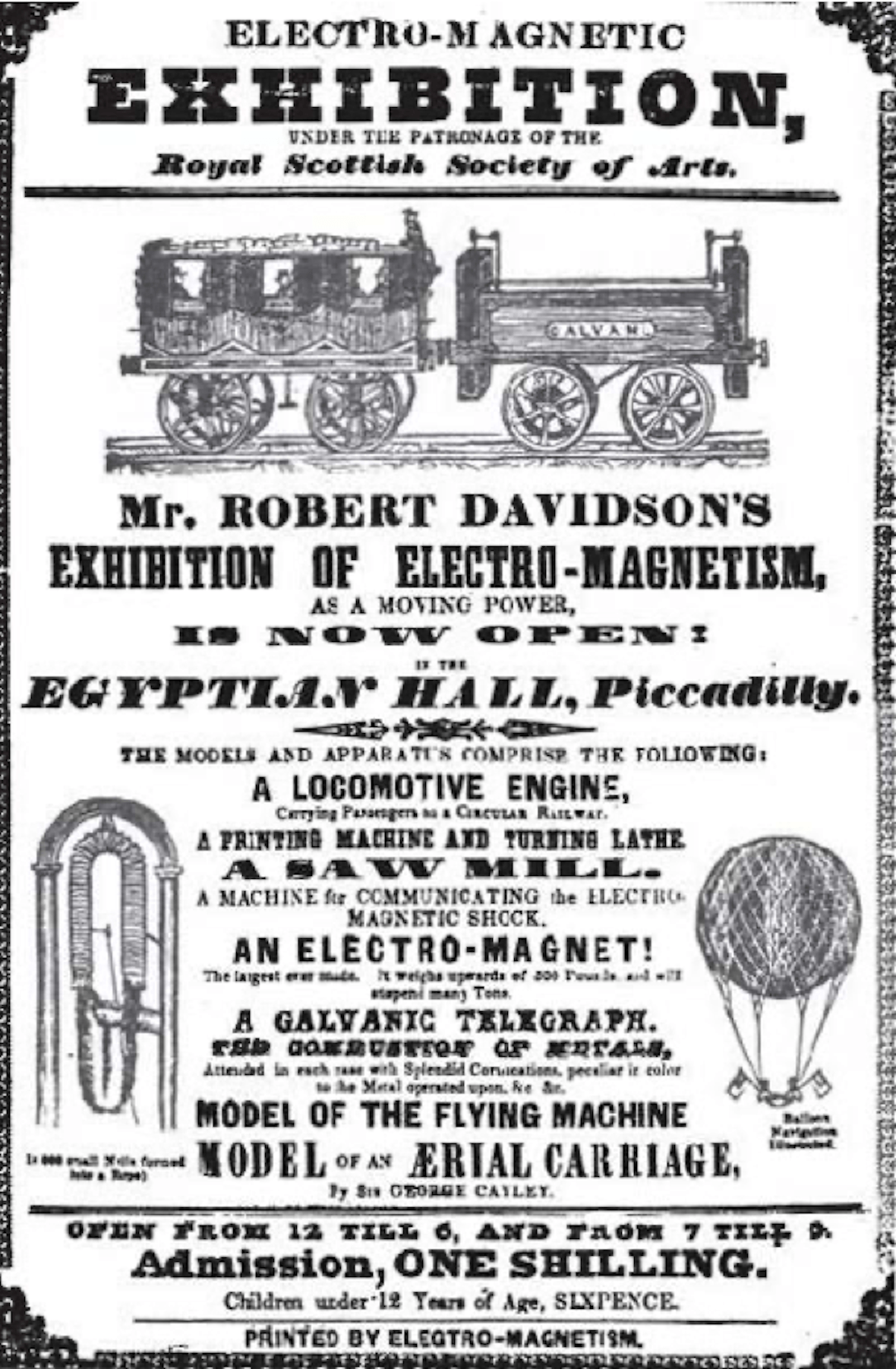 Robert Davidson was a Scottish inventor who built the first known