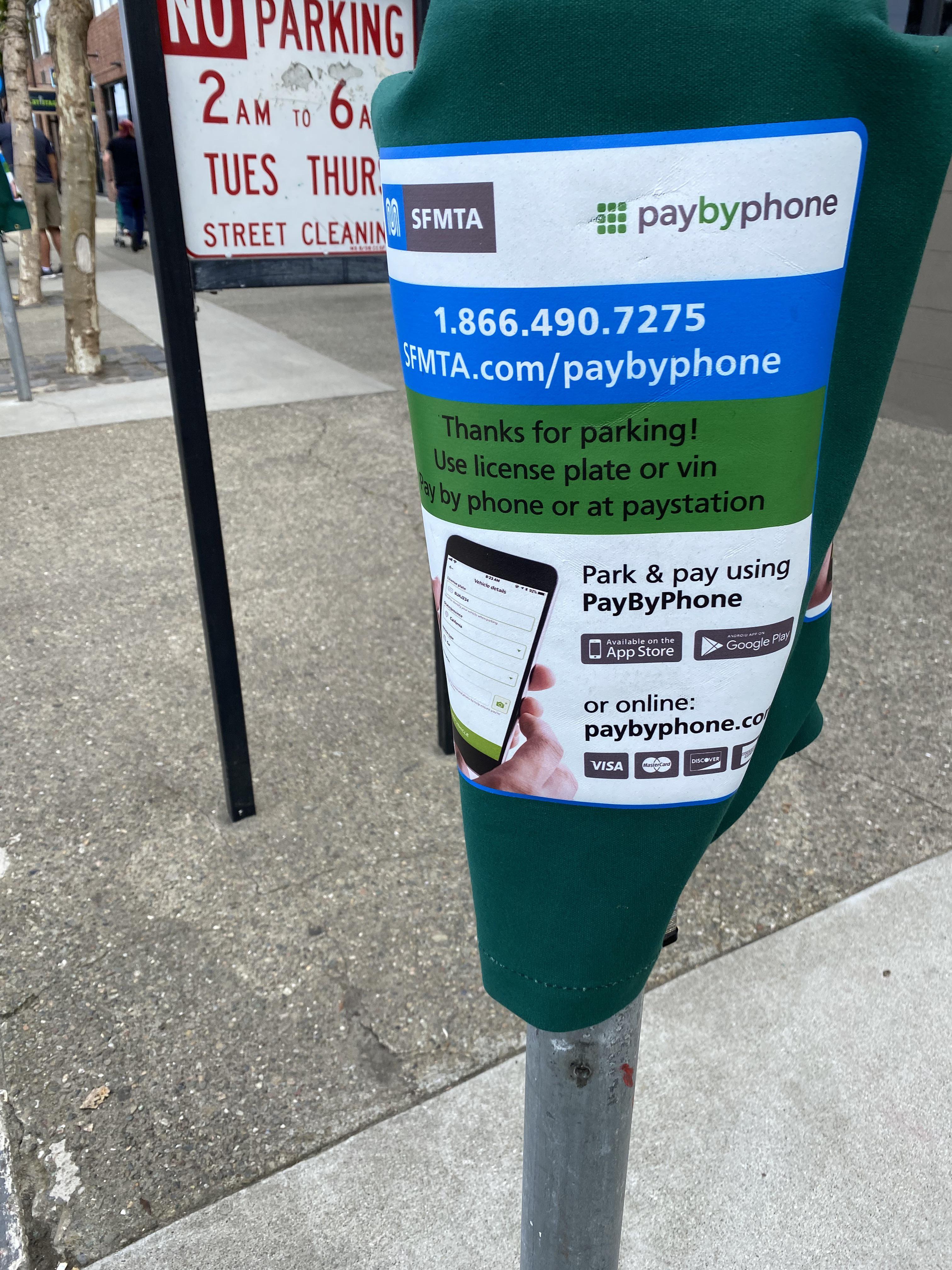 New PayByPhone parking I’d like to think this improvement is for our