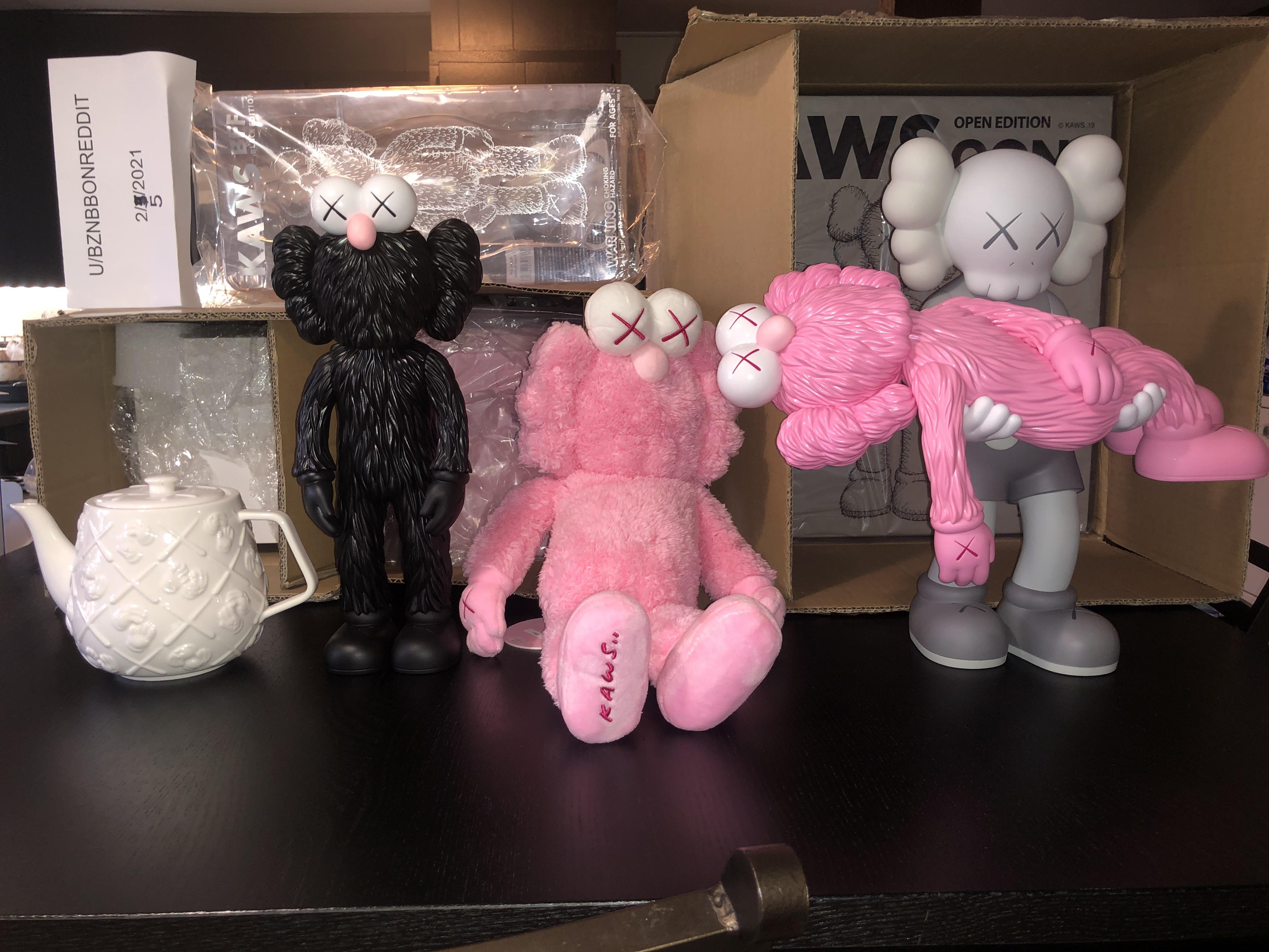 For sale displayed condition assorted Kaws r/kaws