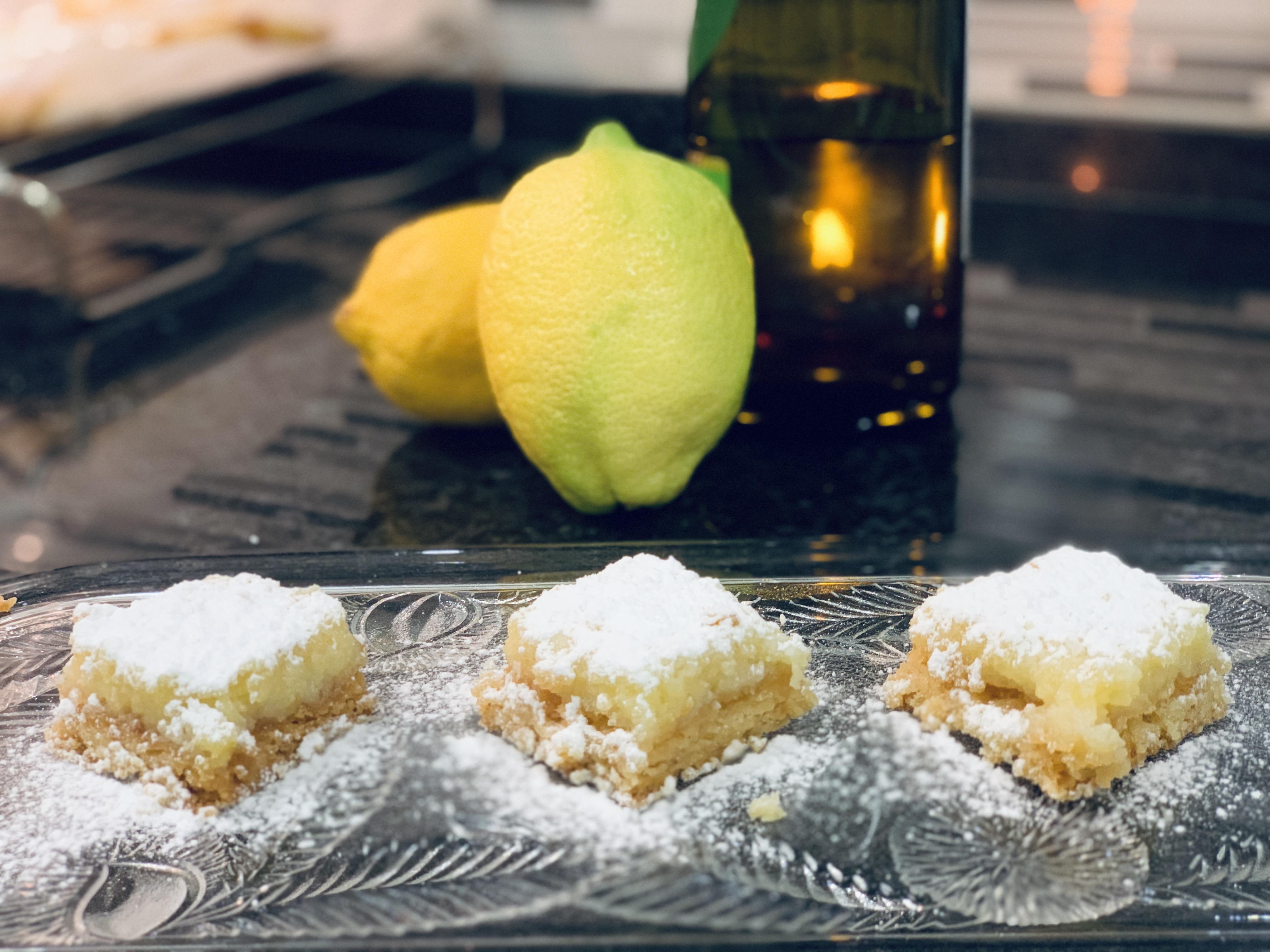 [Homemade] Lemon Bars with a hint of Olive Oil and Sea Salt r/food