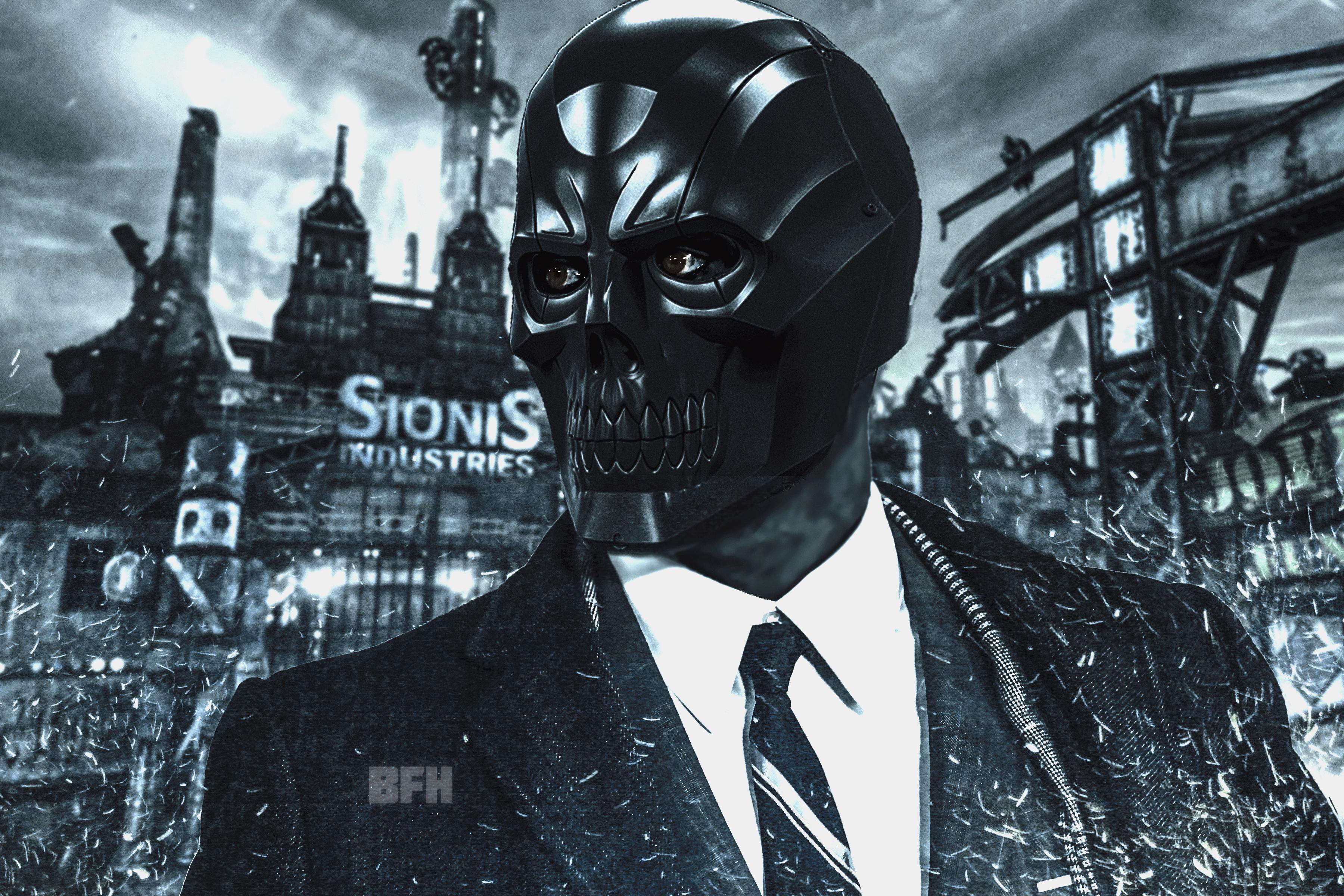 Turned Jon Hamm Into Black Mask Dccomics