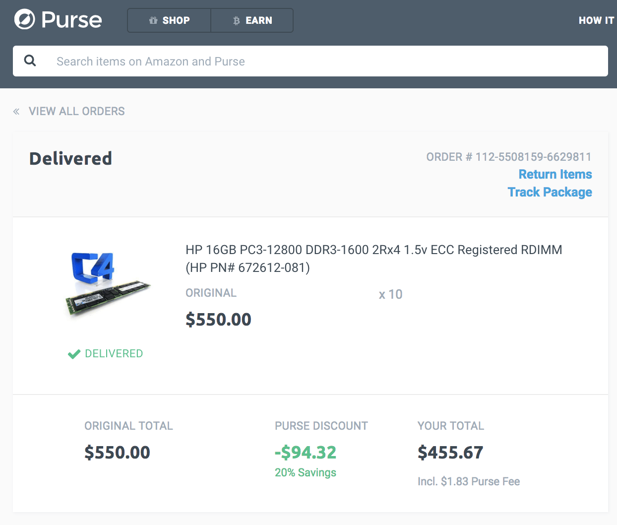 Another example of how Purse.io is awesome for Bitcoin Cash and why we