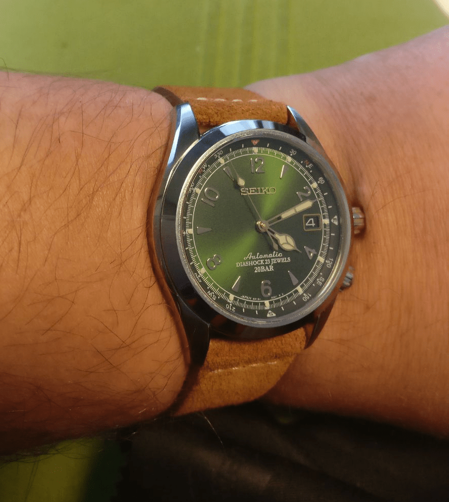 [SEIKO SARB017] Alpinist this afternoon with light brown leather strap