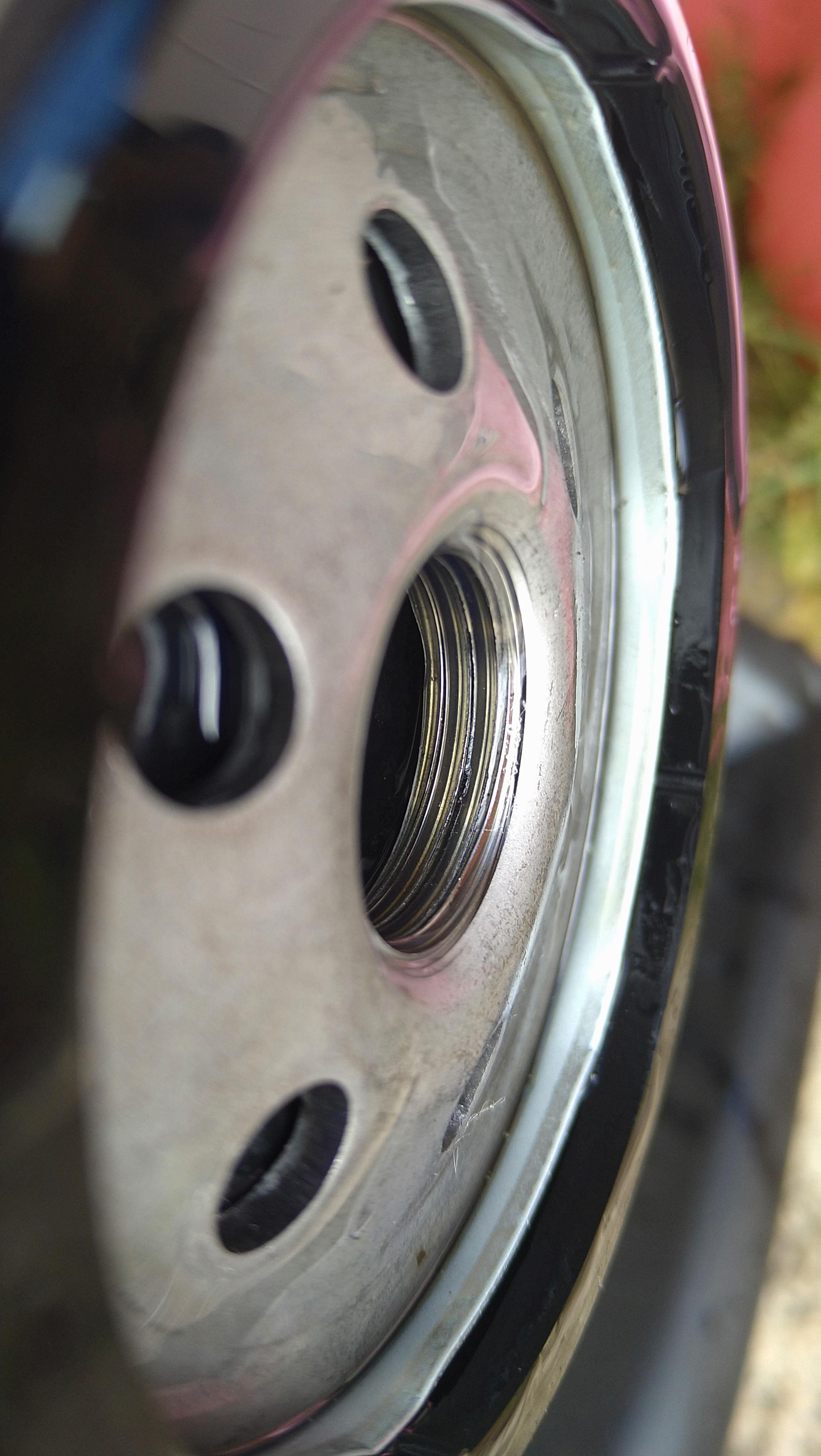 Anyone ever have a brand new oil filter nope the f**k off an engine