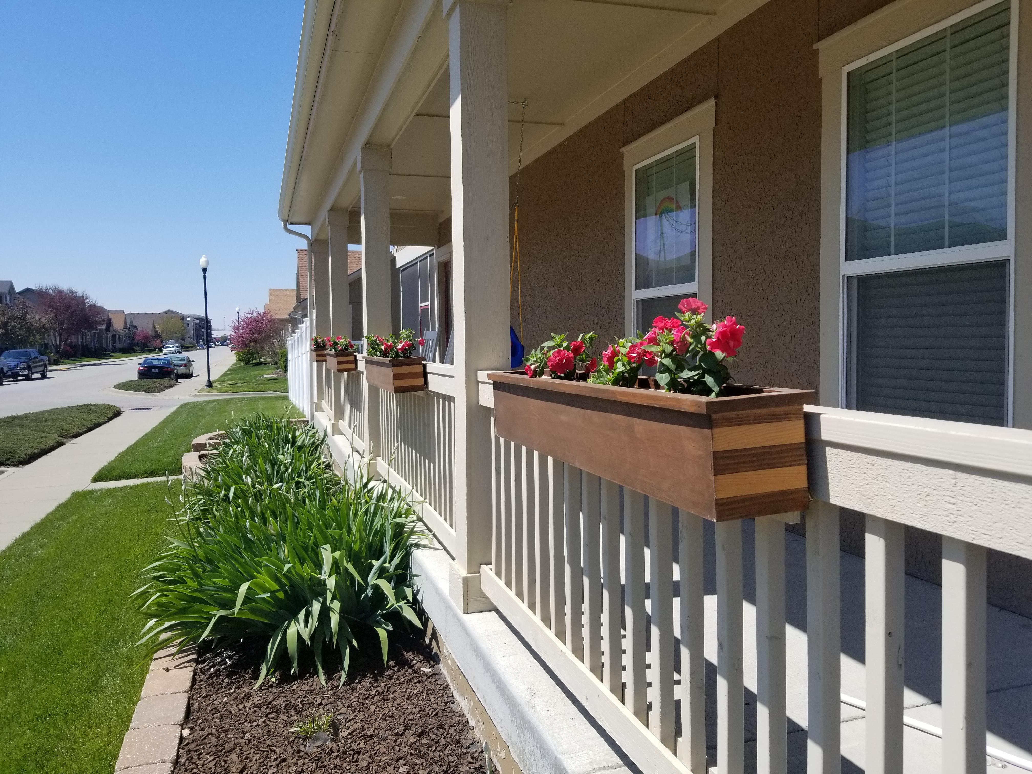 SelfWatering FrenchCleat PorchRail Planter Boxes r/woodworking