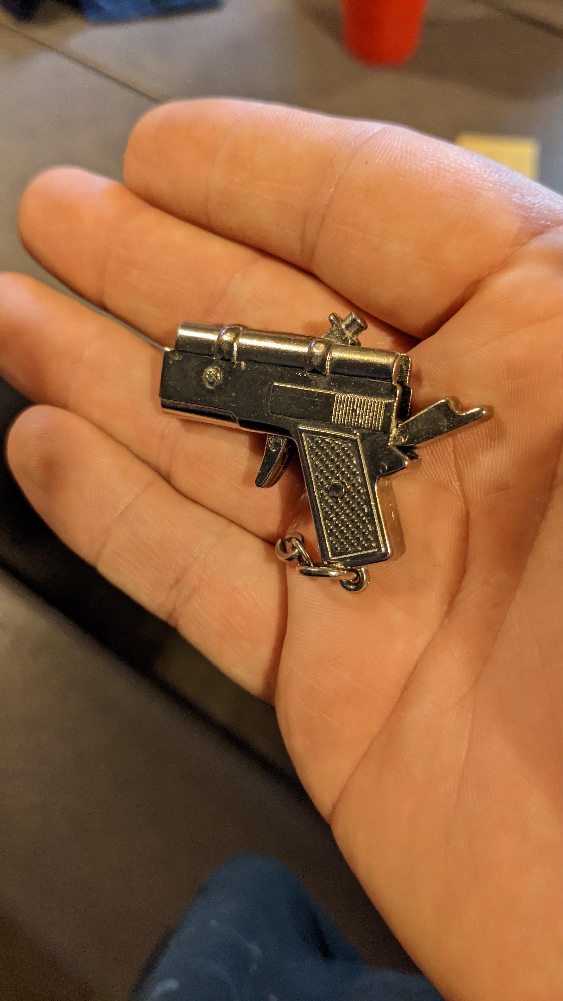 Miniature cap gun that I found in a box of my old stuff r