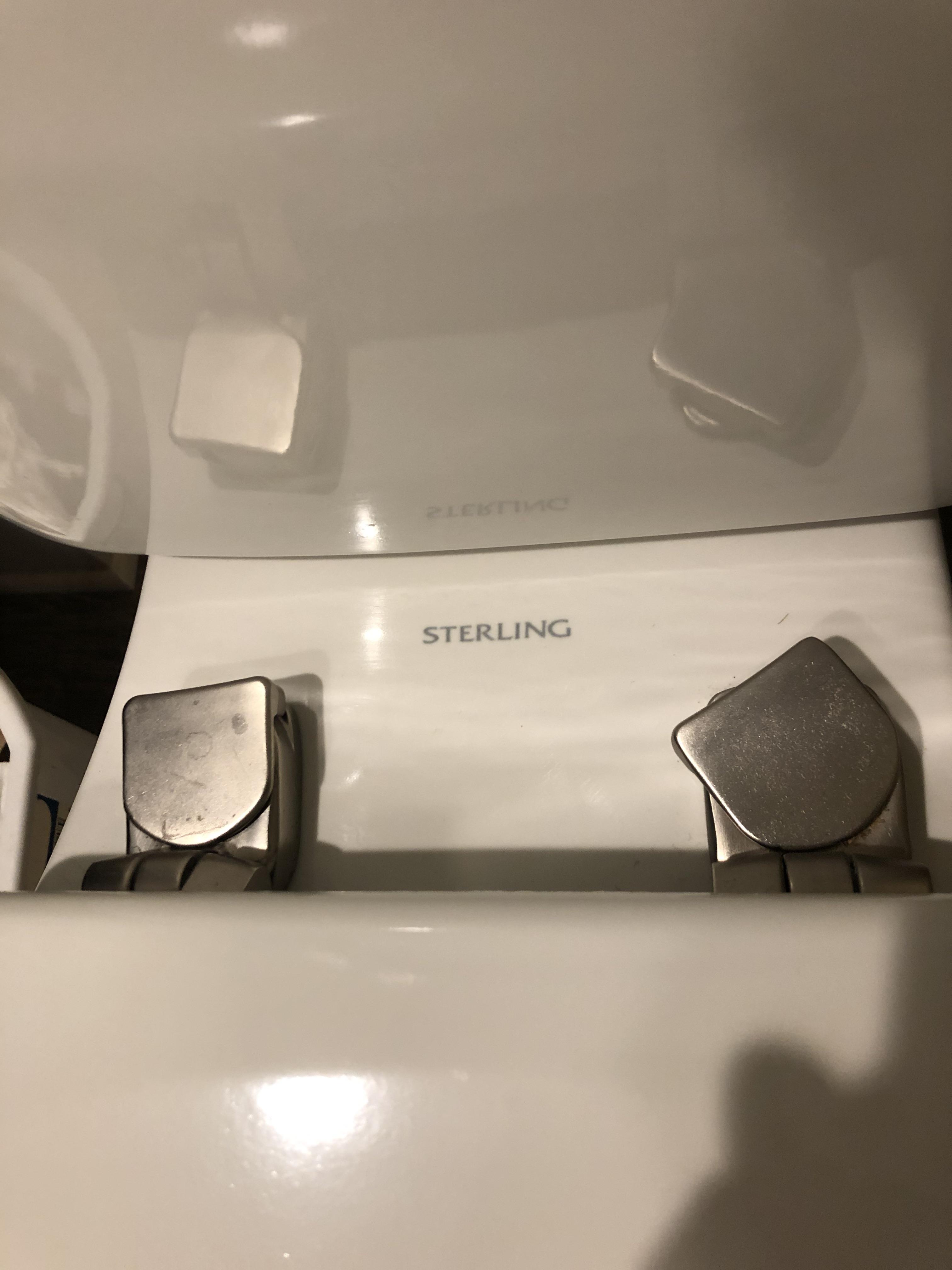 The hinge on my removable toilet seat won’t turn! I’ve soaked it as it