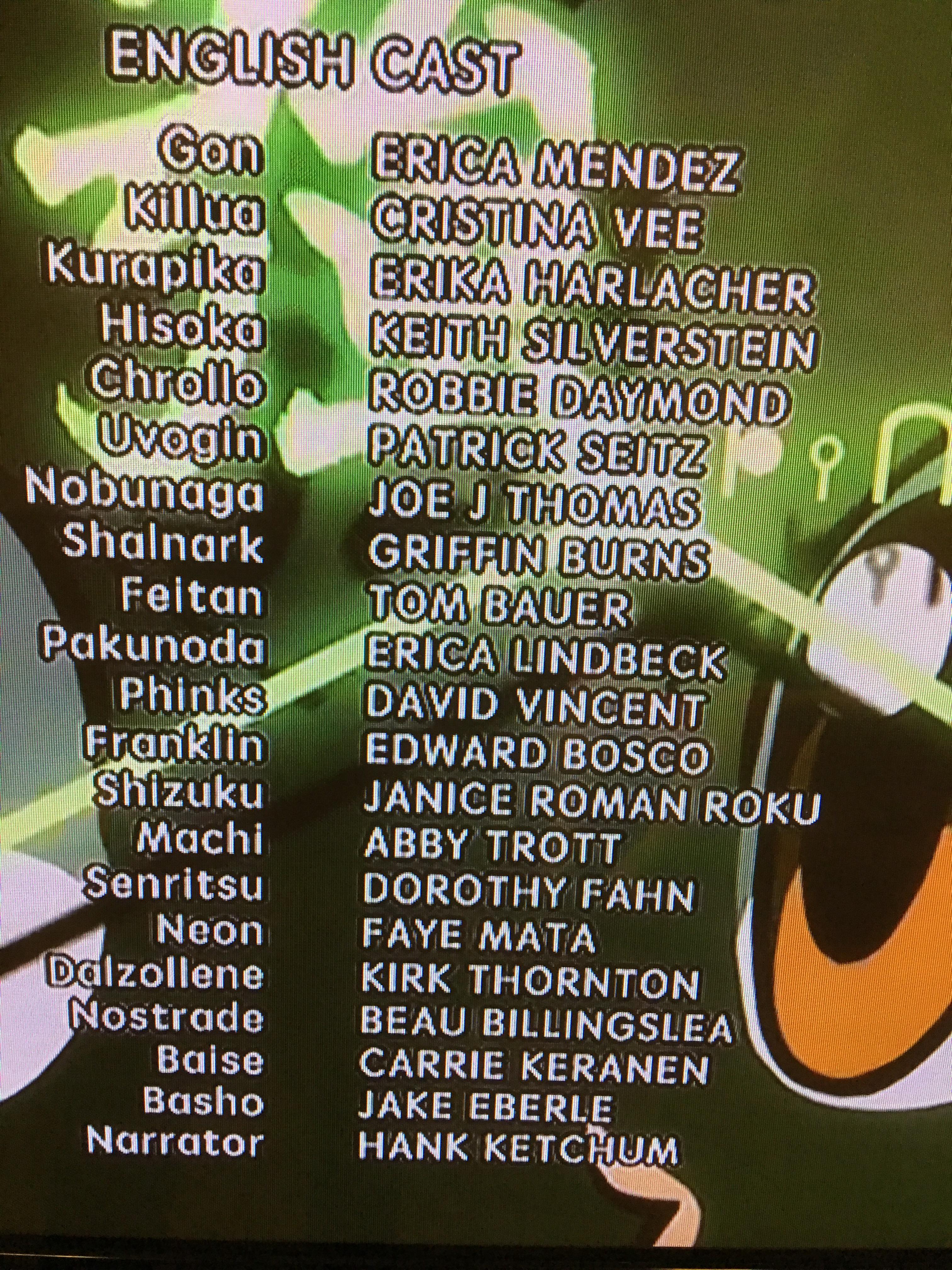 Nobunaga Hunter X Hunter Voice Actor Integra