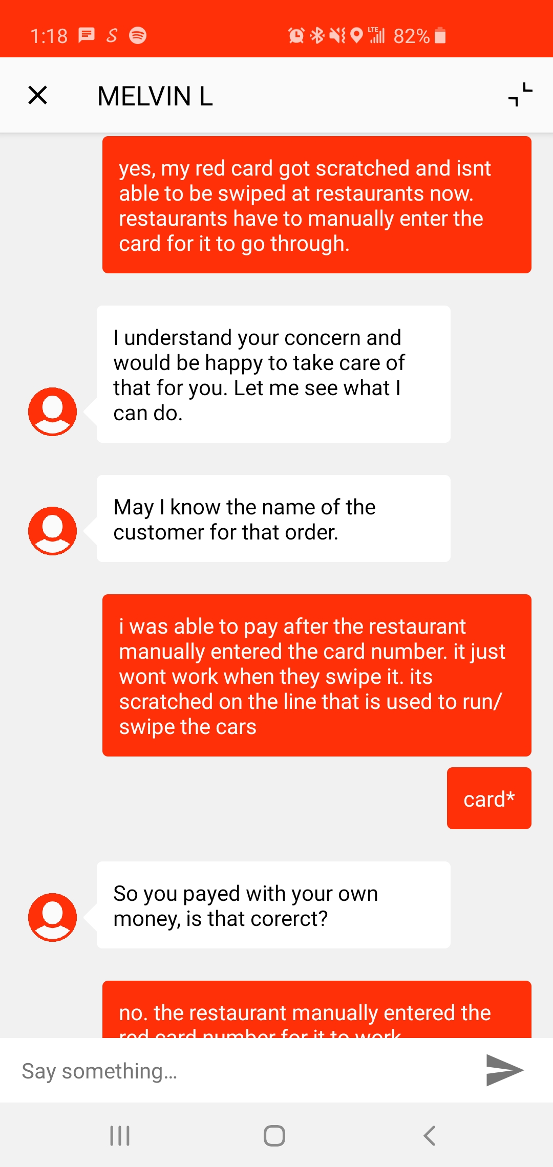 Gotta love our Support Chat r/doordash