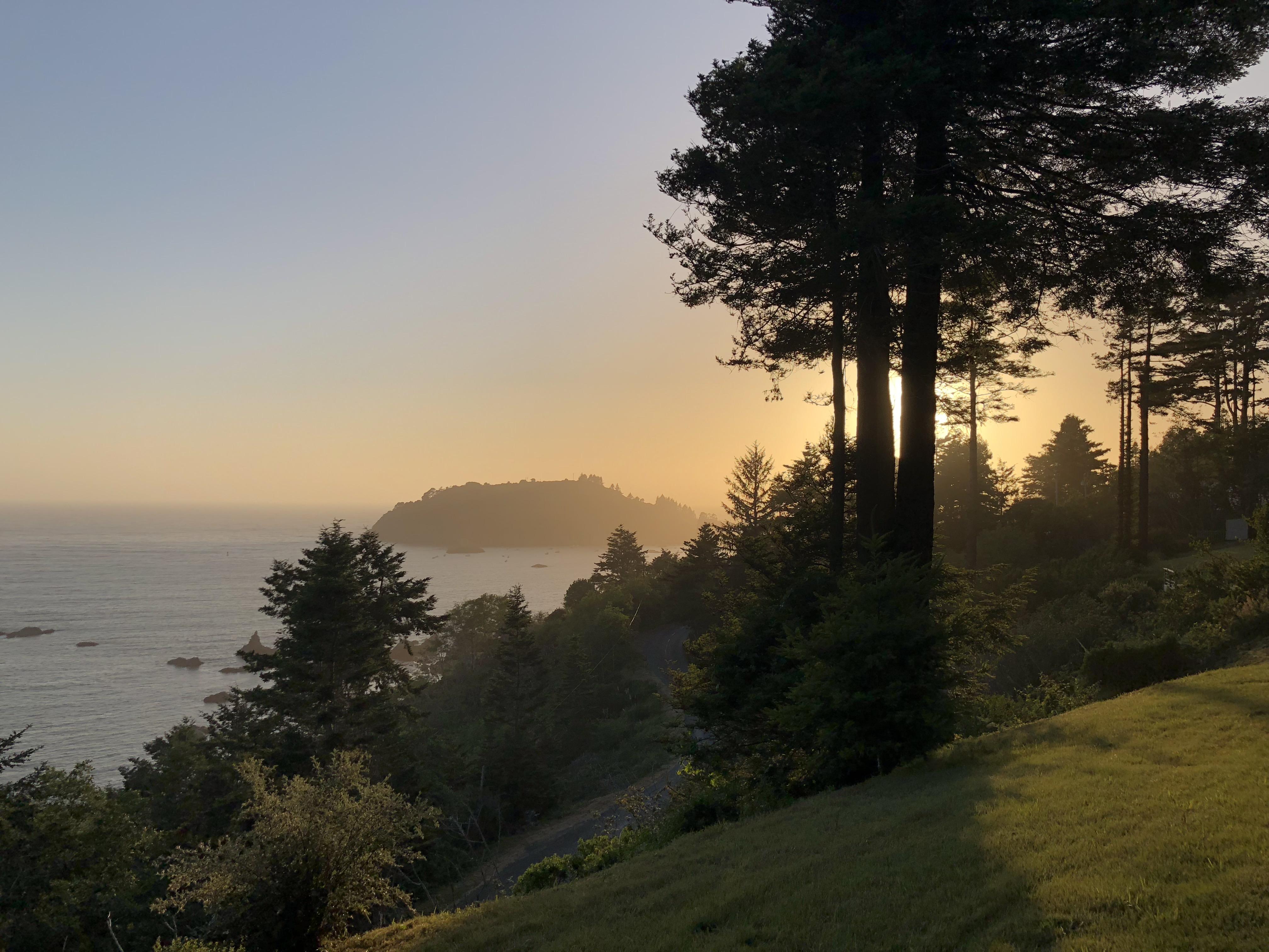Trinidad, California looking west toward the harbor [1536 x 2048] [OC