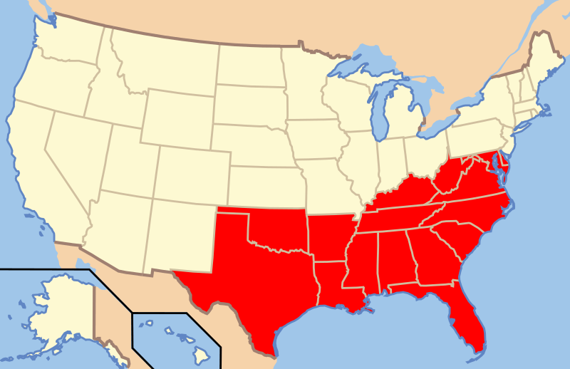The Southern United States as defined by the Census Bureau r/USCensus2020