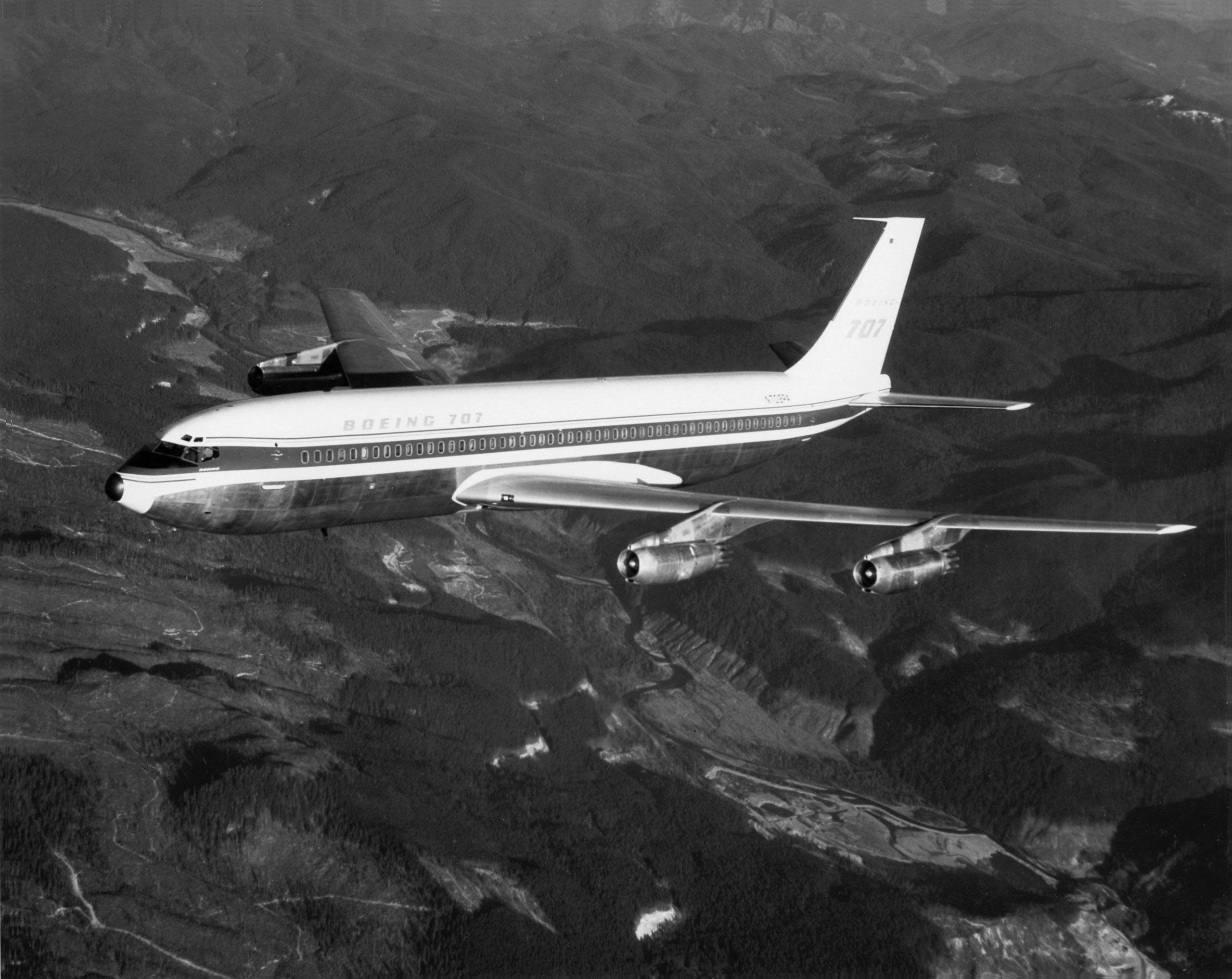 December 20, 1957, the initial production version of the Boeing 707