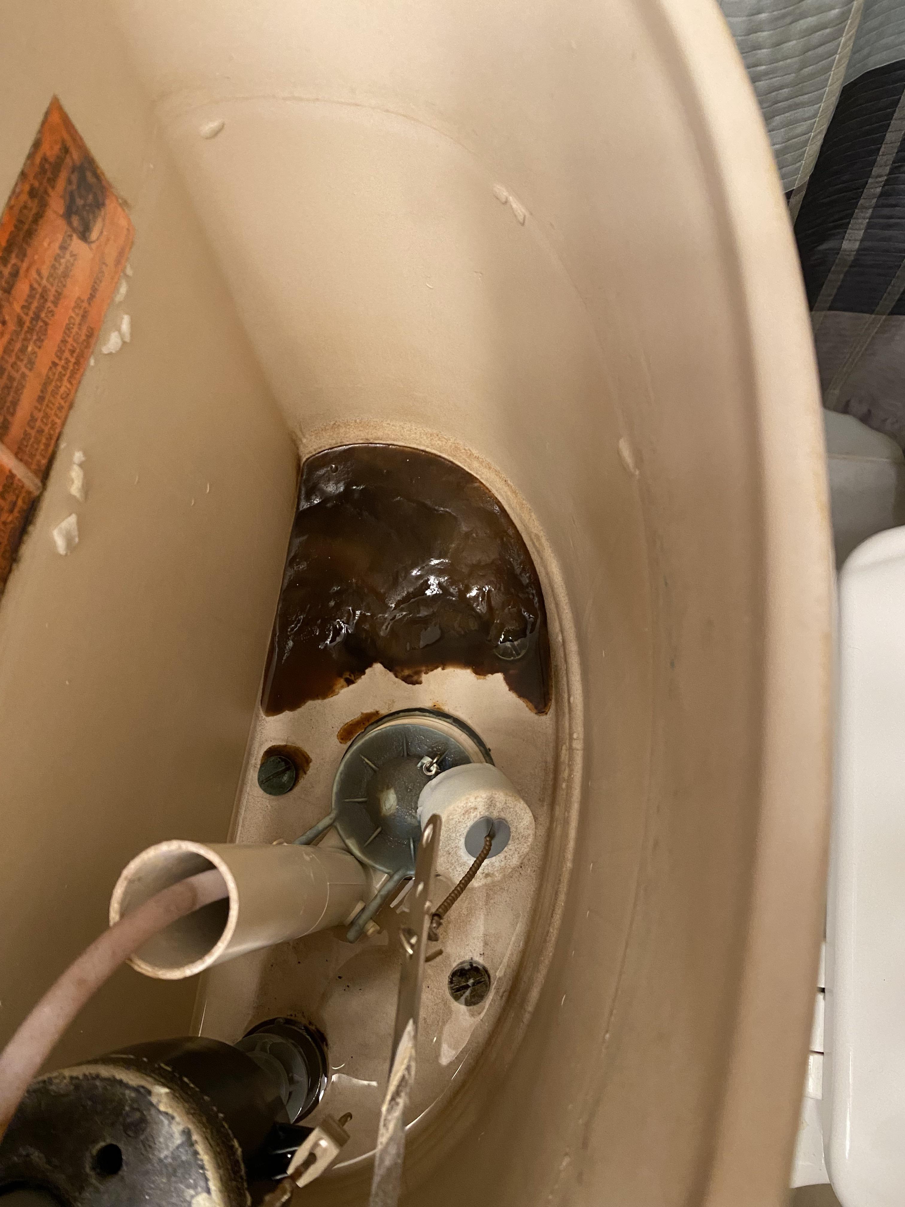How do I clean this?? (Did someone upper deck my toilet?) r/CleaningTips