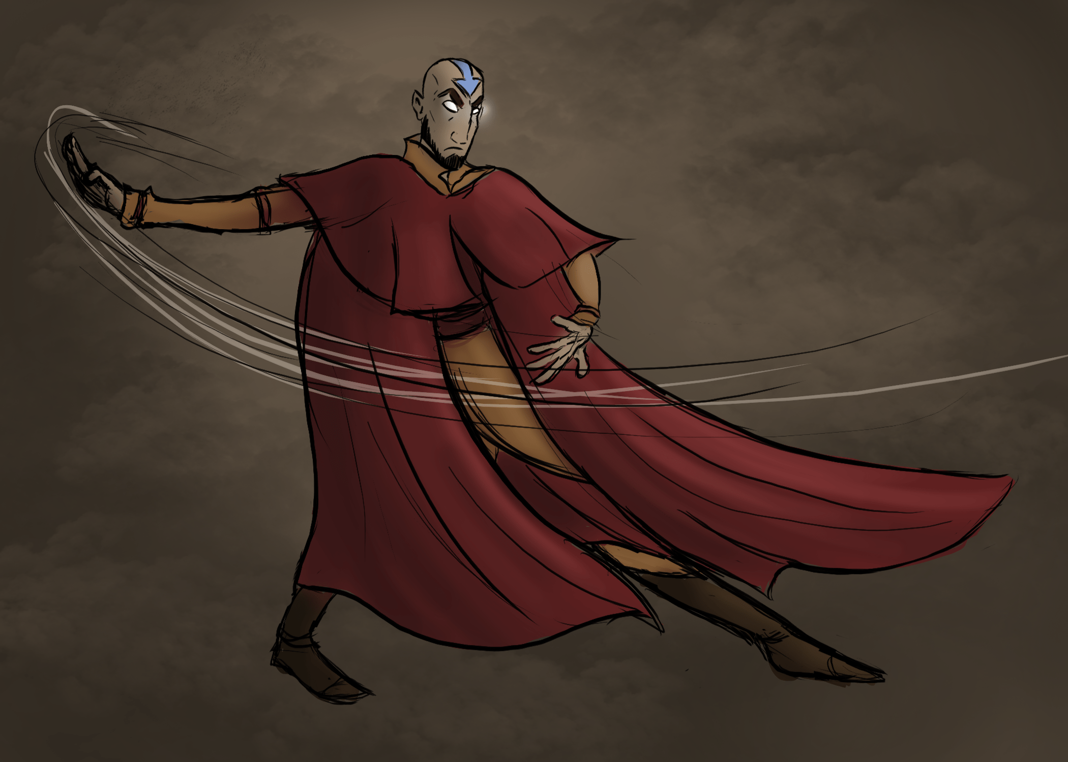 [Fan content] Older Aang Fanart TheLastAirbender