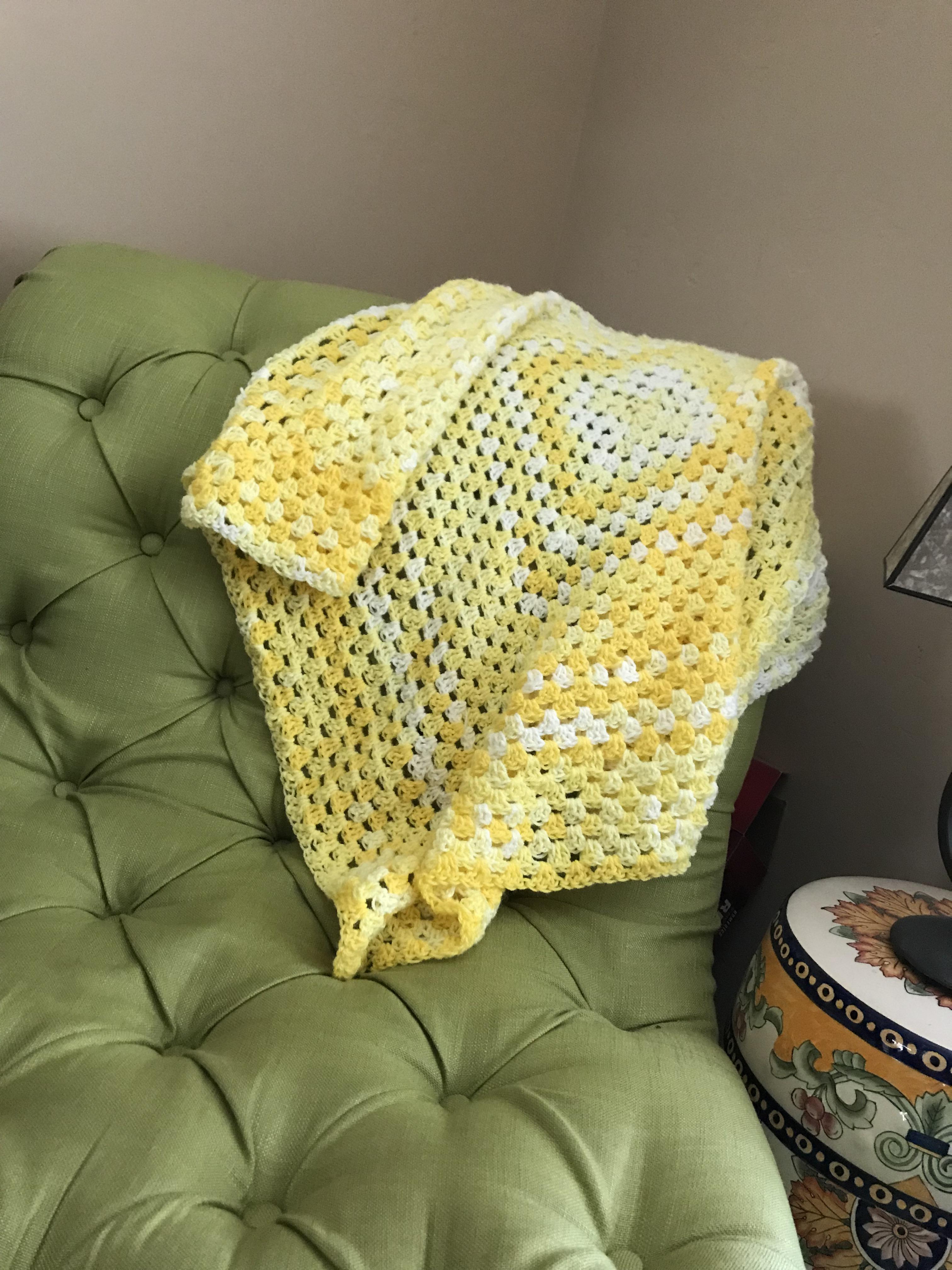 One out of many baby blankets for the local foster care center! r/crochet