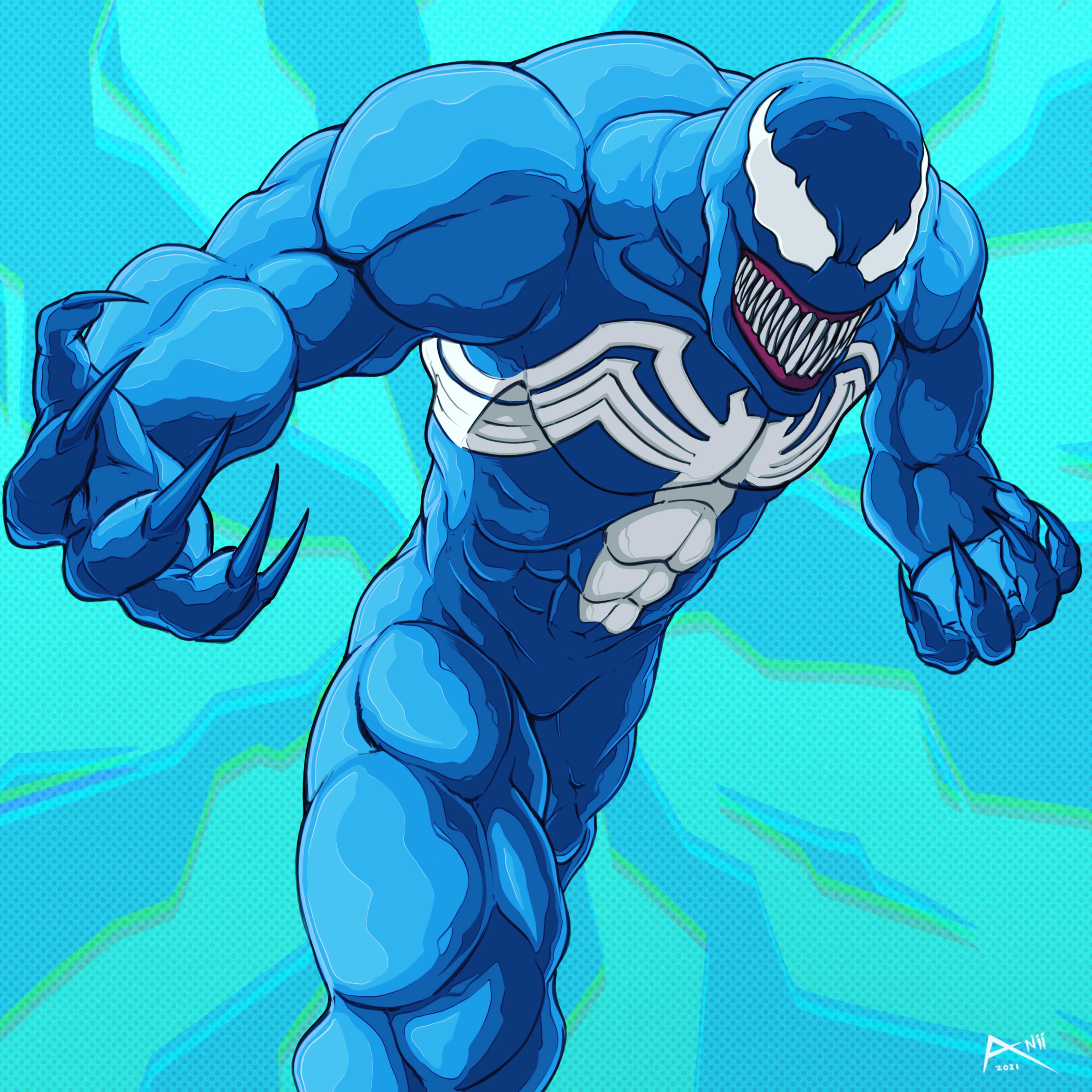 Blue Venom Digital Art IGanii_esmeralda r/Marvel