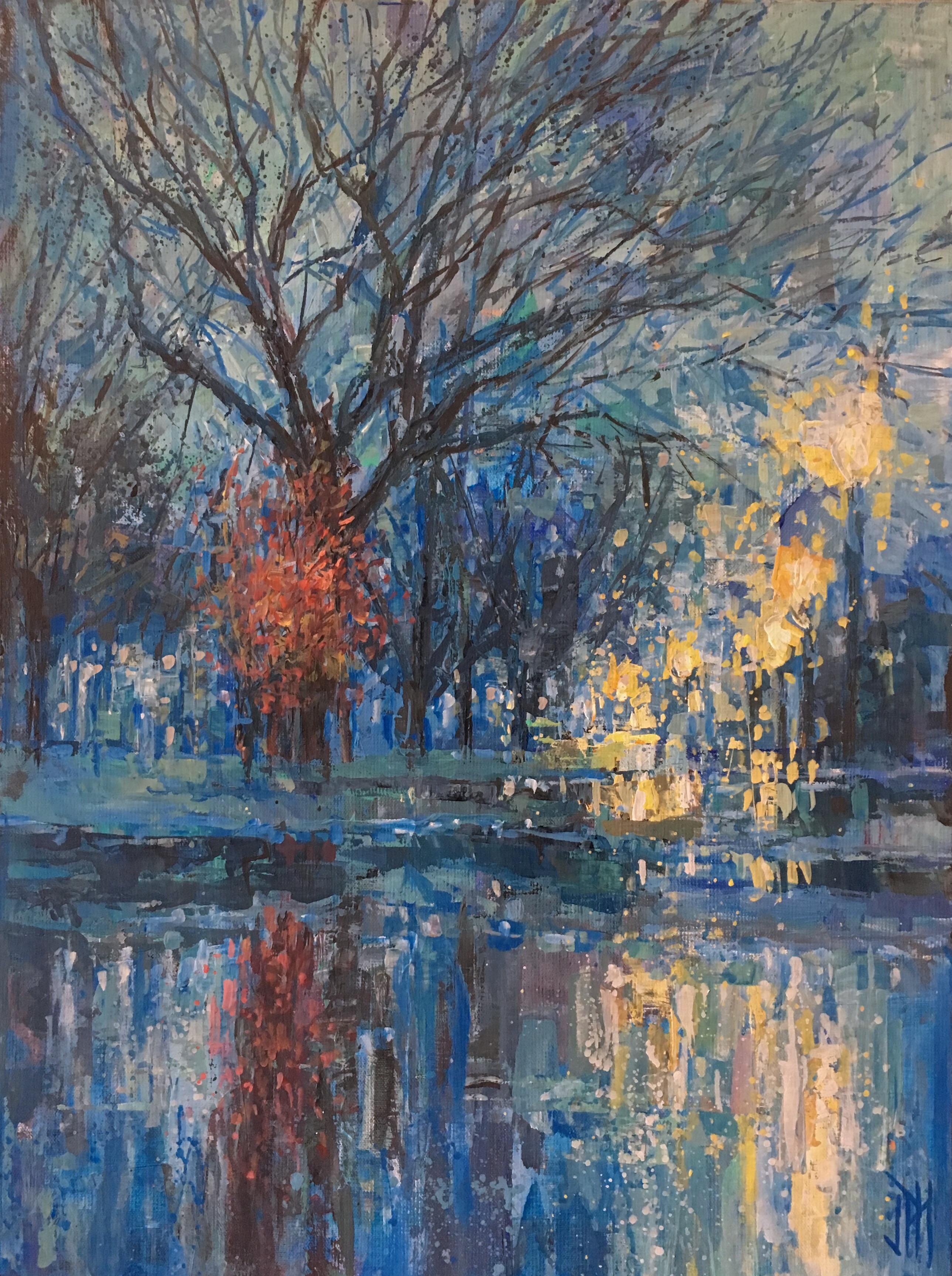 Painting I did of Trinity Bellwoods Park in Toronto, acrylic on canvas