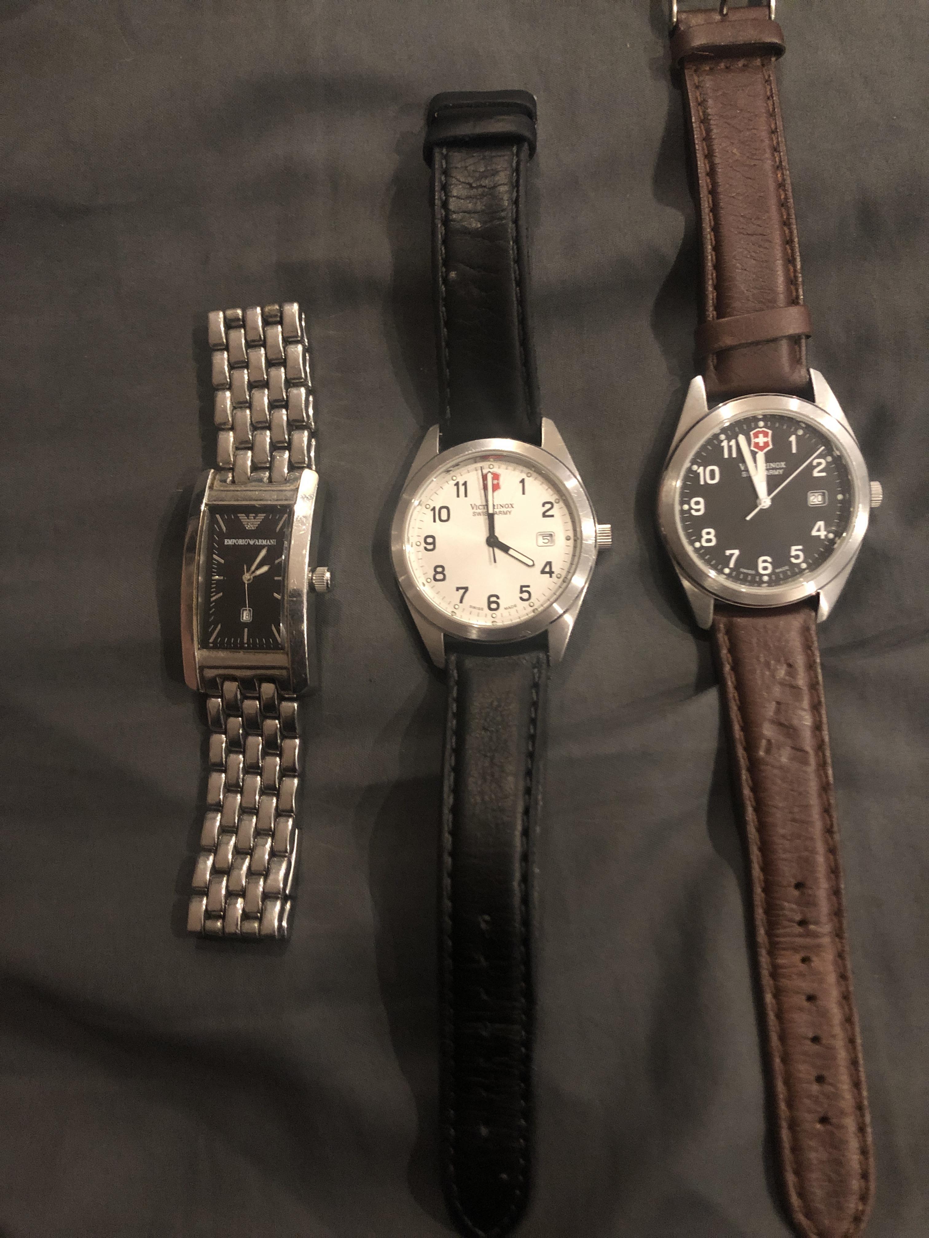 My dad gaved me some of his old watches that are a little bit outdated