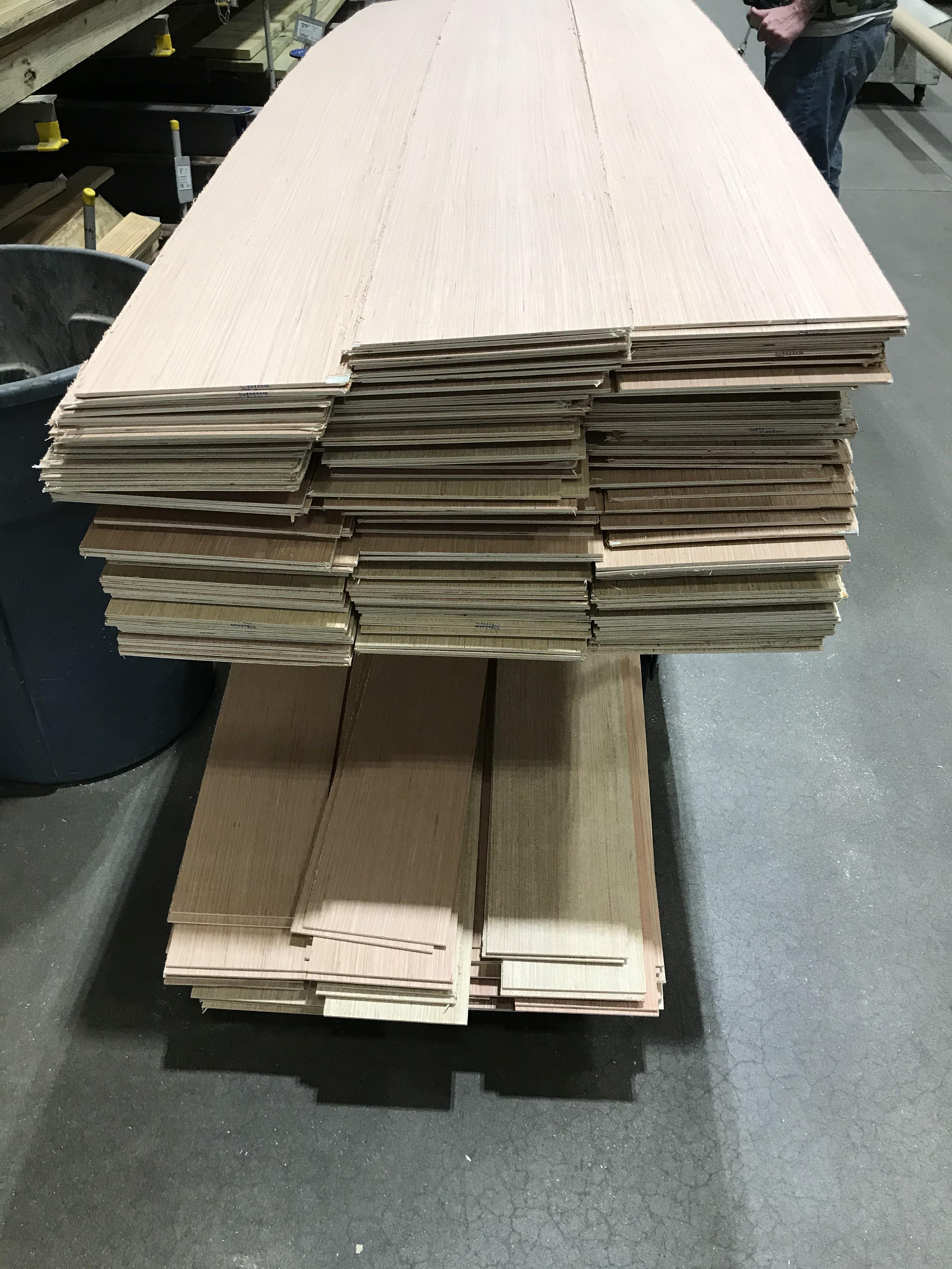 For safety, we will not rip any less than 8 inches. I thought that this