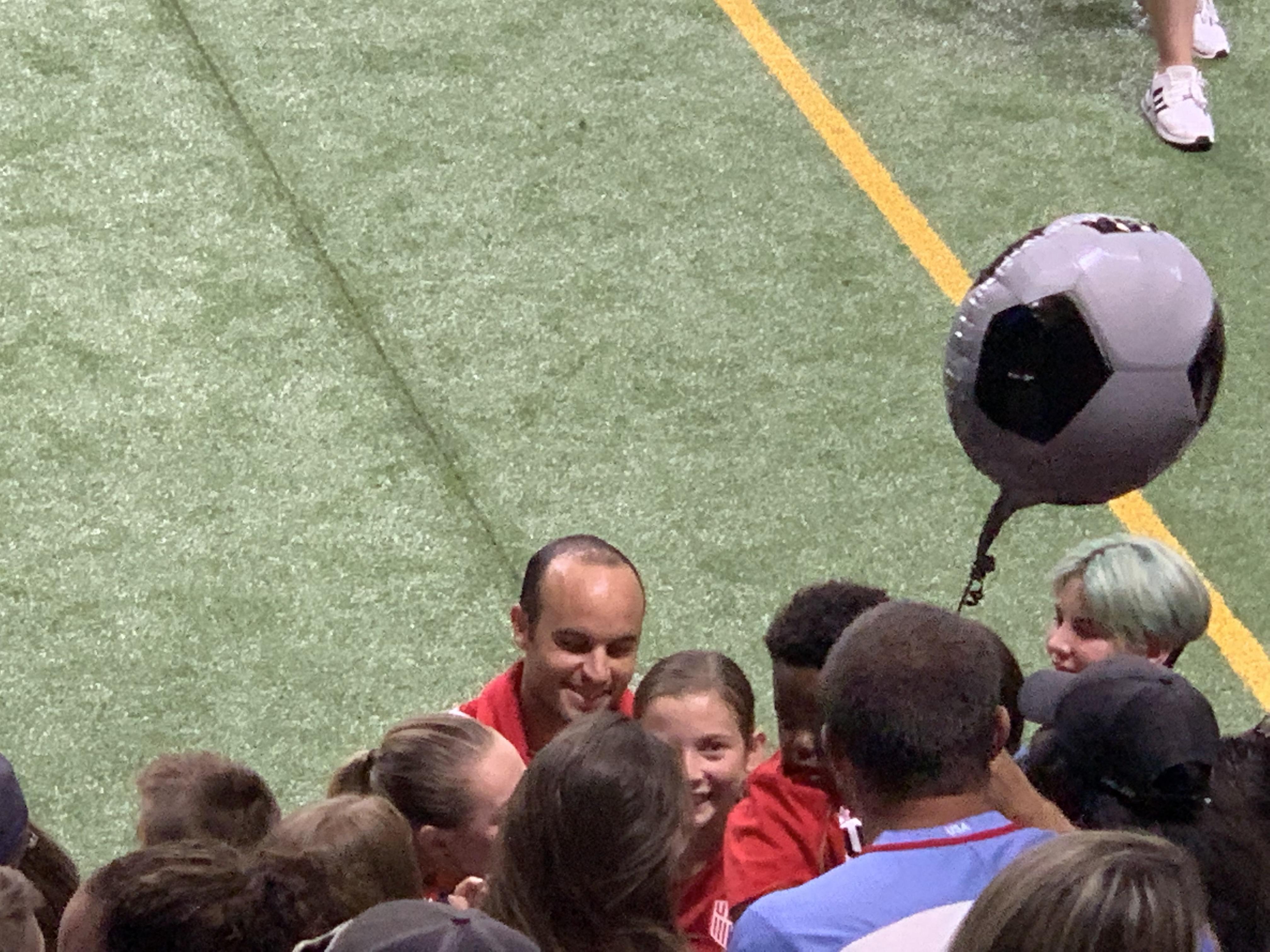 Landon sighting, playing USA Mexico indoor soccer in Boise 8/10/19 r