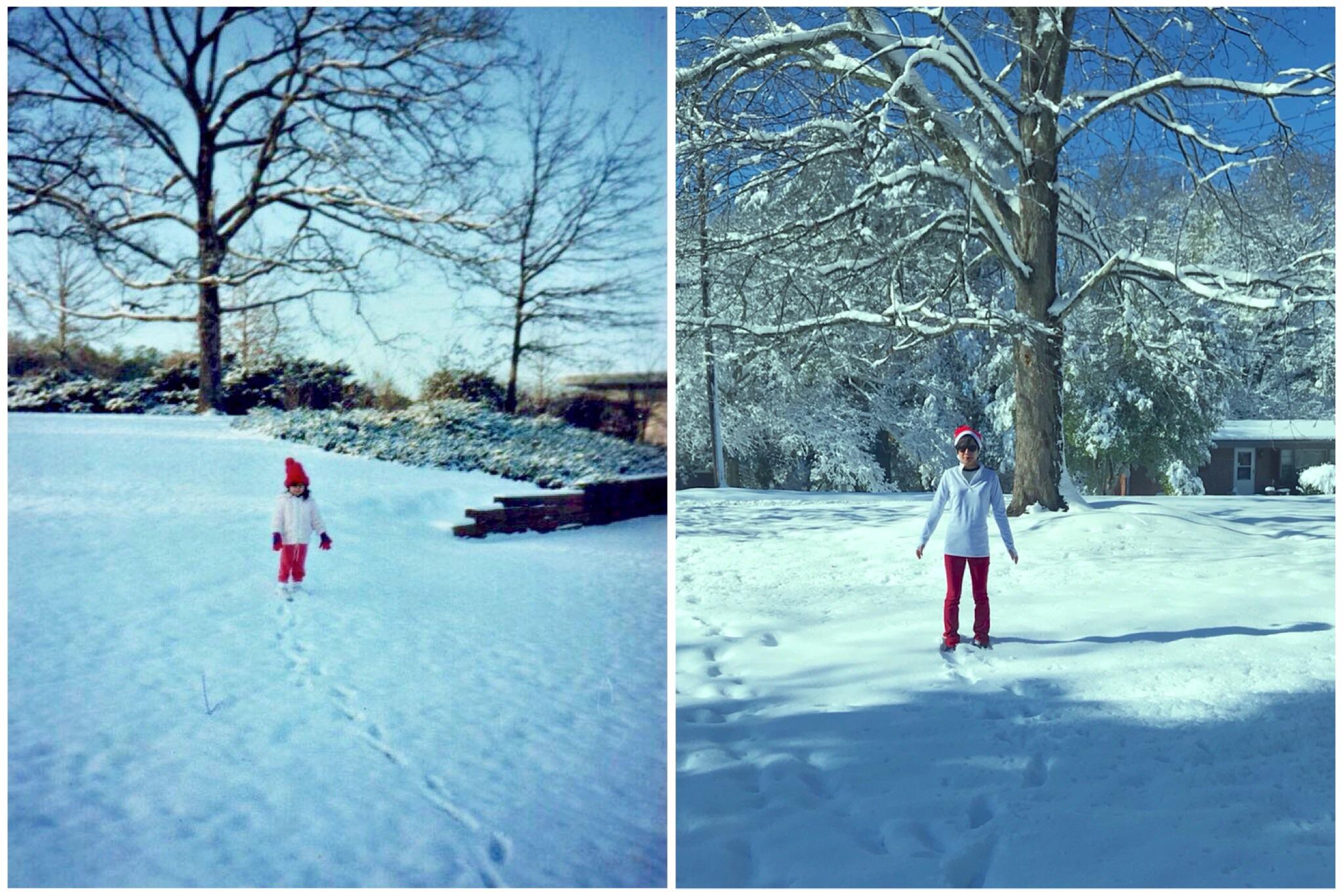 The last time I saw this much snow in was during the blizzard