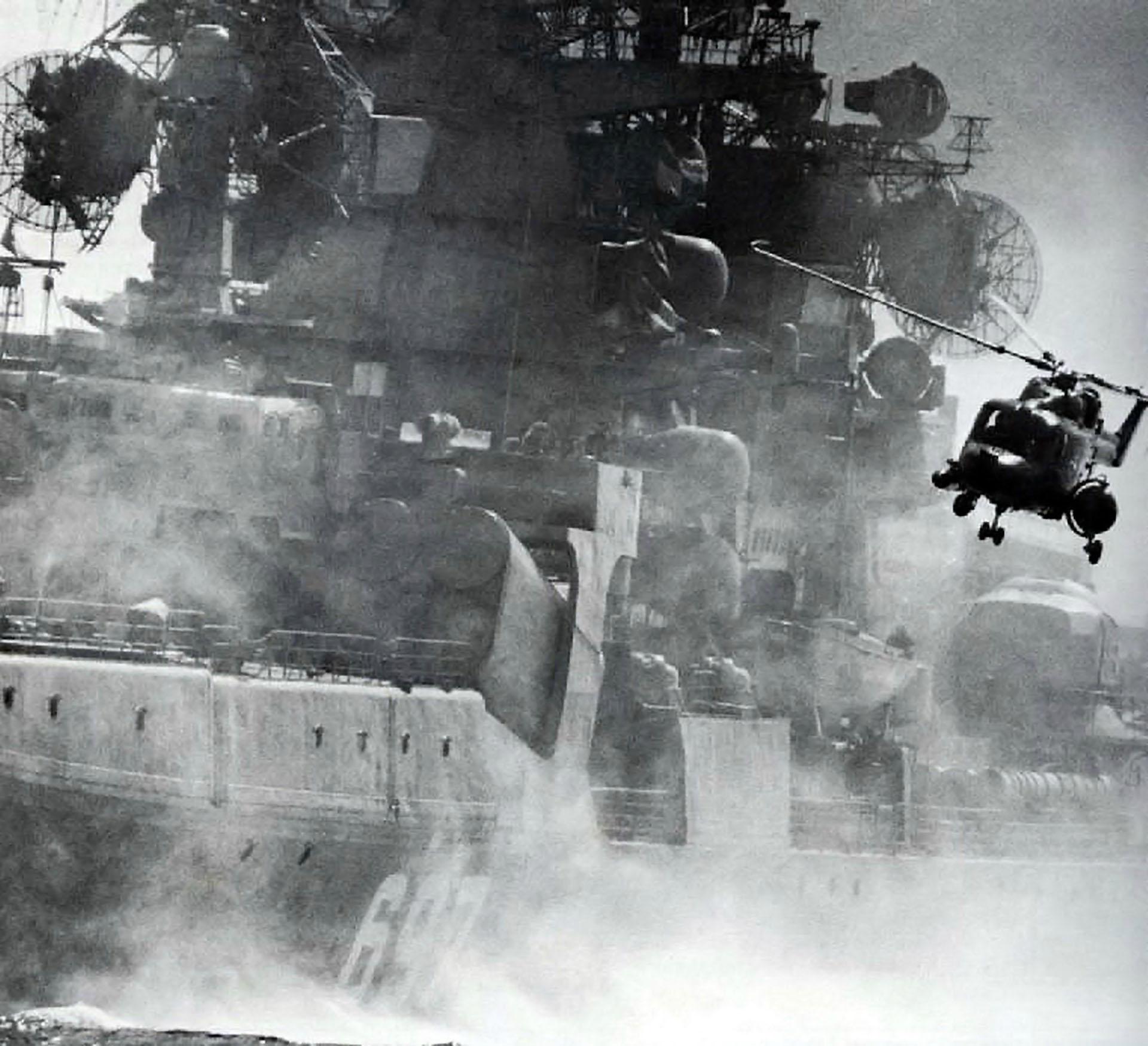 Kresta II Class Admiral Nakhimov, since she's wearing hull 697, this