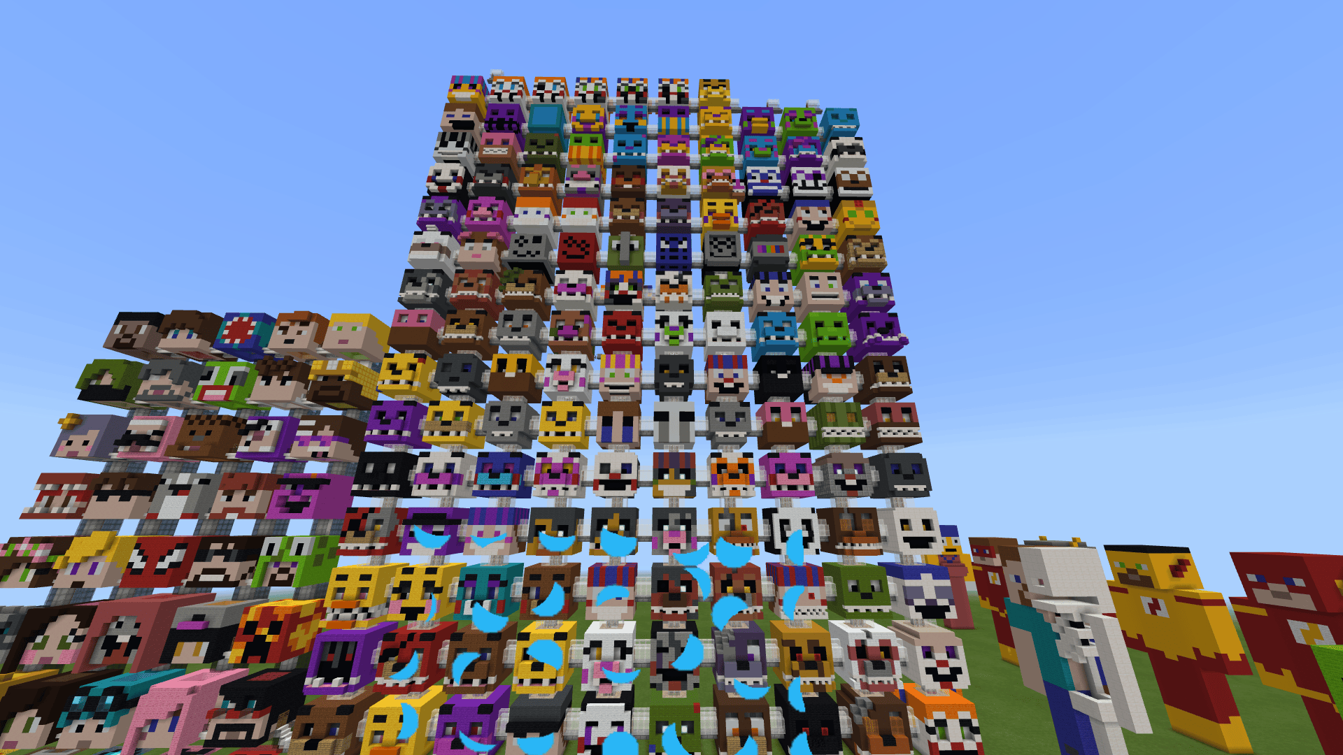 My Minecraft Fnaf Head Amparment, No Character Is Too Obscure. W.I.P. fivenightsatfreddys