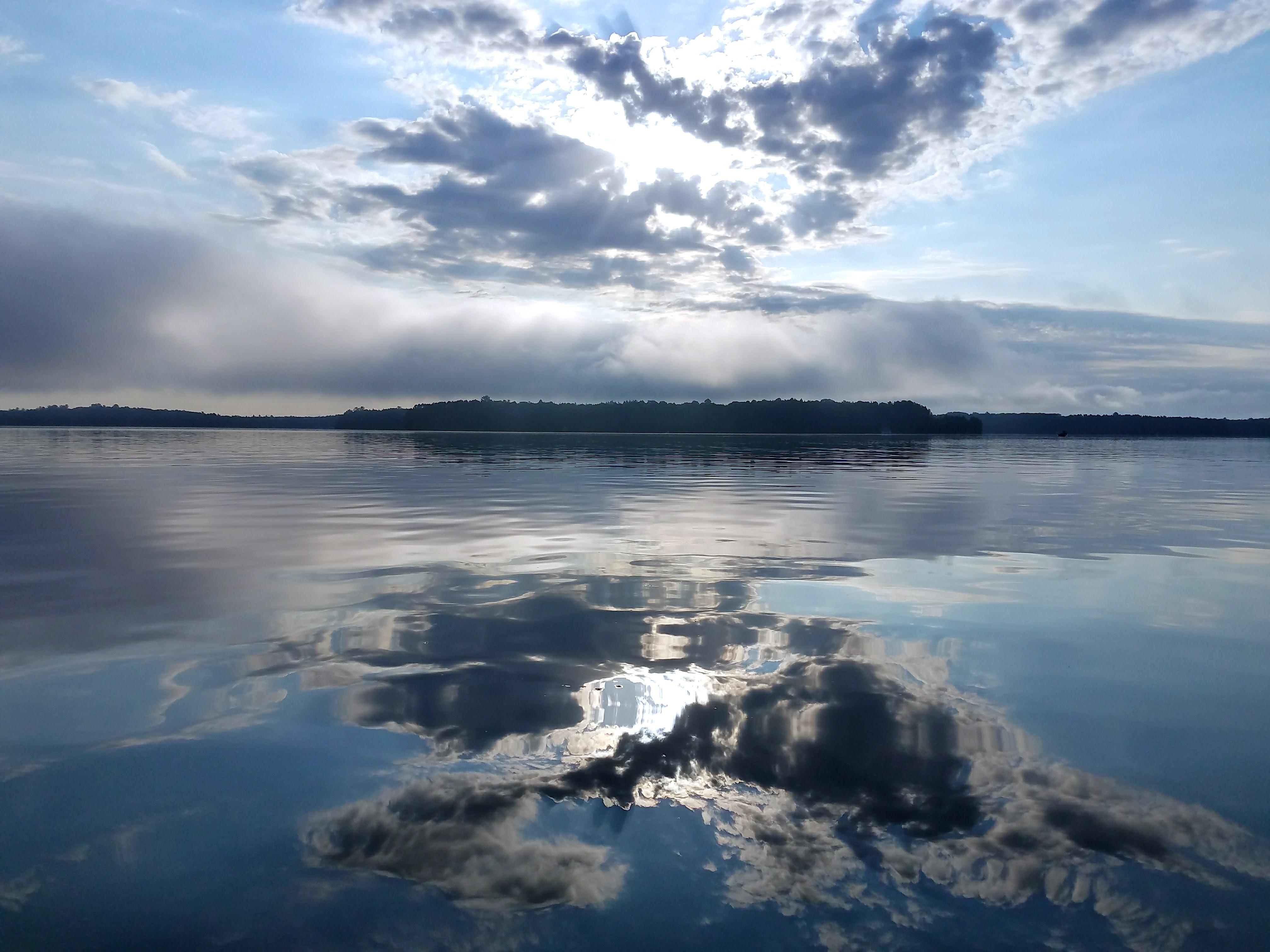 Sunrise on Planting Ground Lake, Three Lakes, WI [OC] [4032 x 3024] r