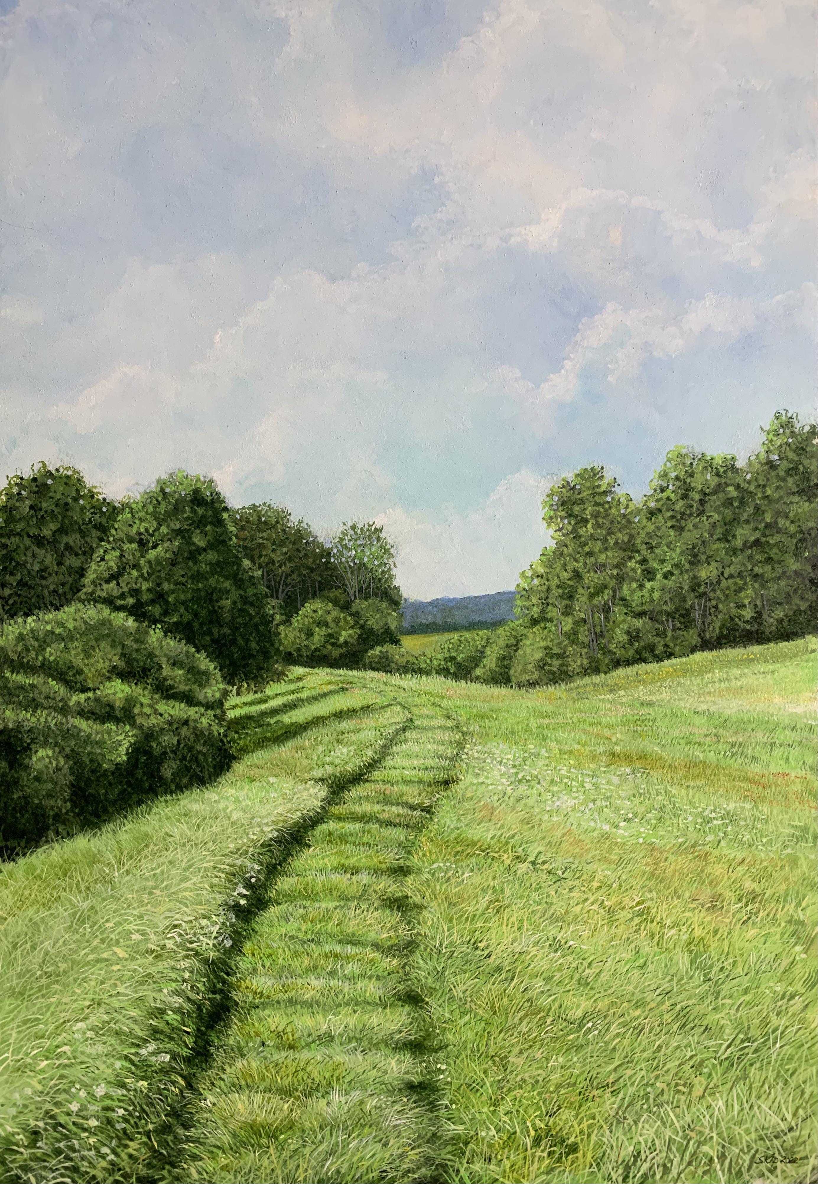“A Walk In the Country” is one of my newest acrylic paintings based on