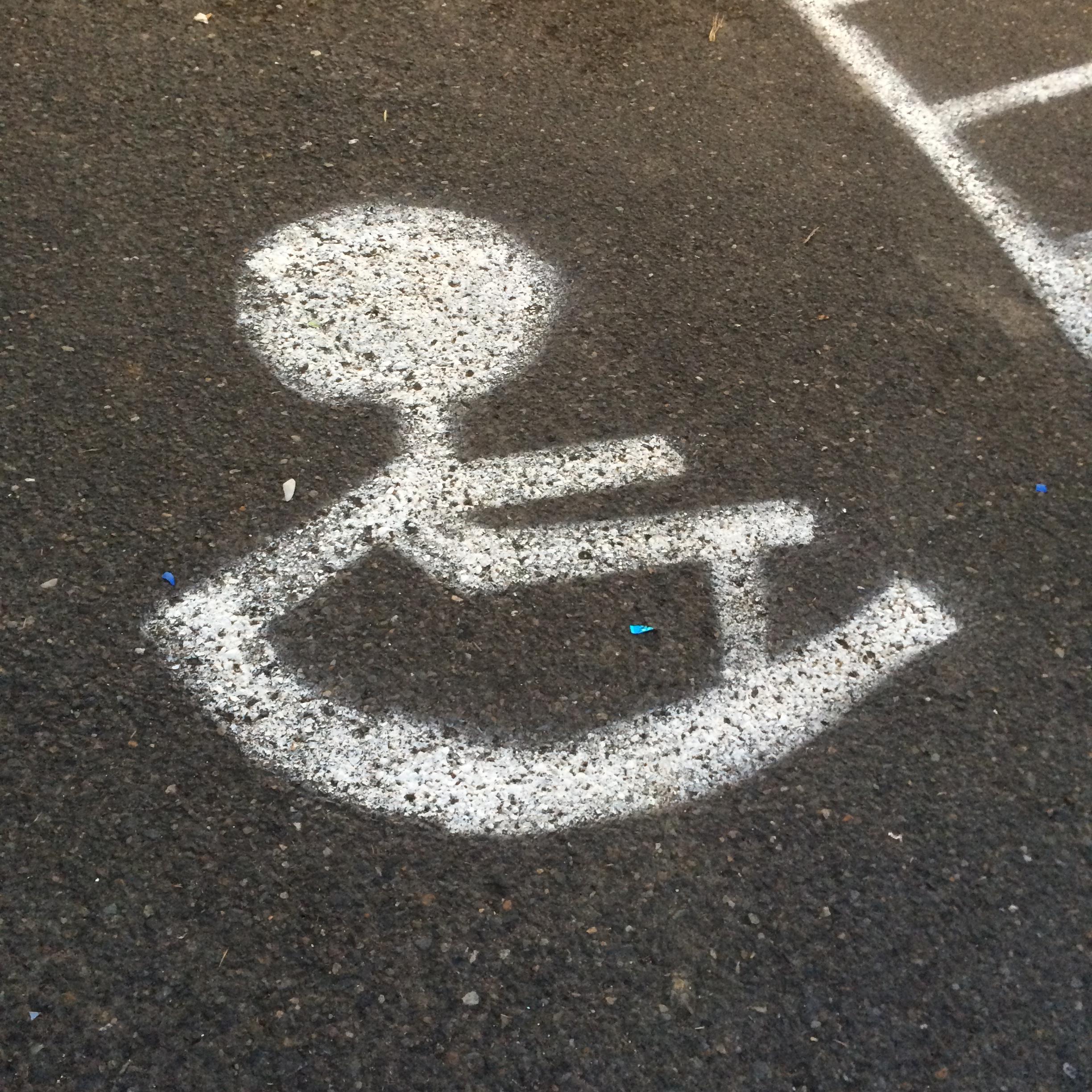 This handicapped spot at my favorite gas station looks familiar. r