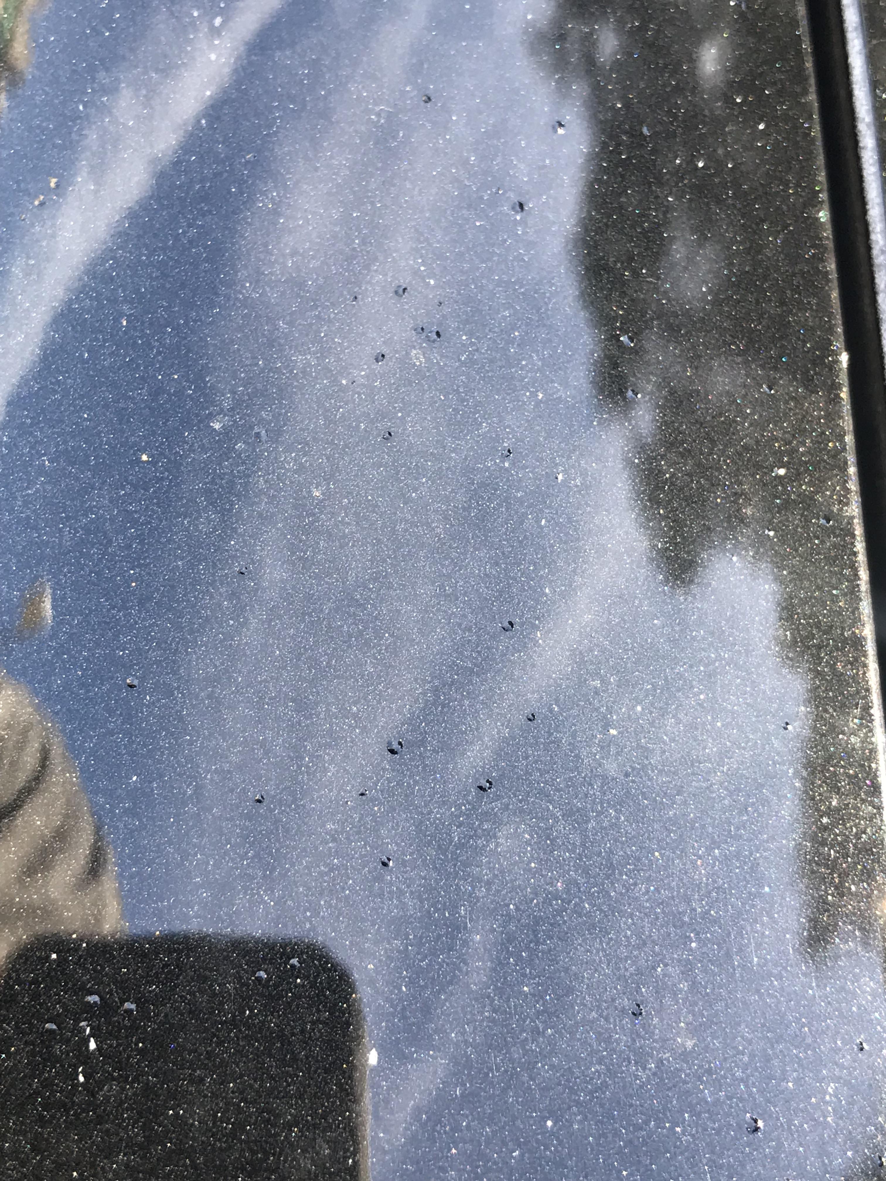 I thought there was a liquid on my car, but those wet looking spots are