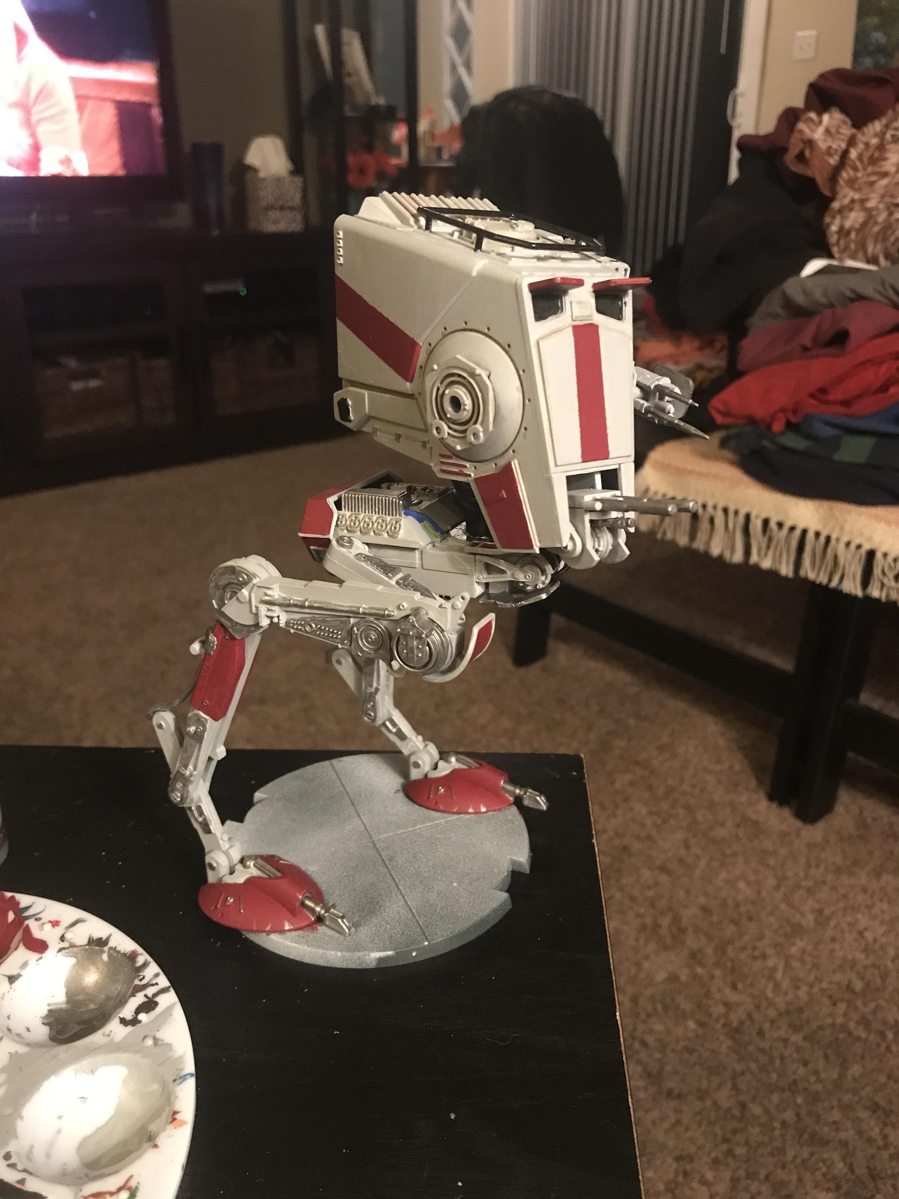 Here is a 50 complete ATST from Star Wars legion. Doing it for a